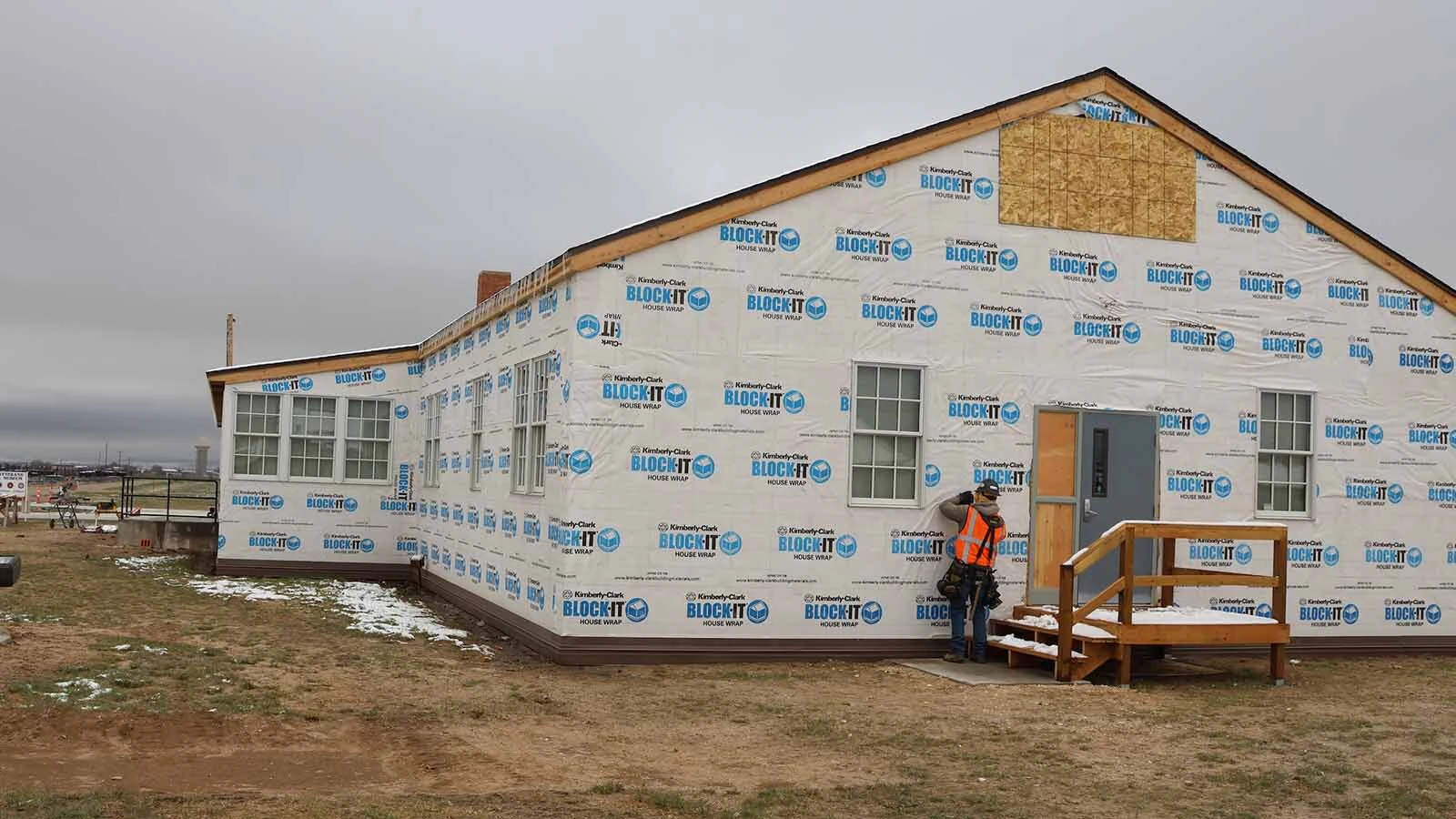 A new door has been installed on the northwest side of the museum.