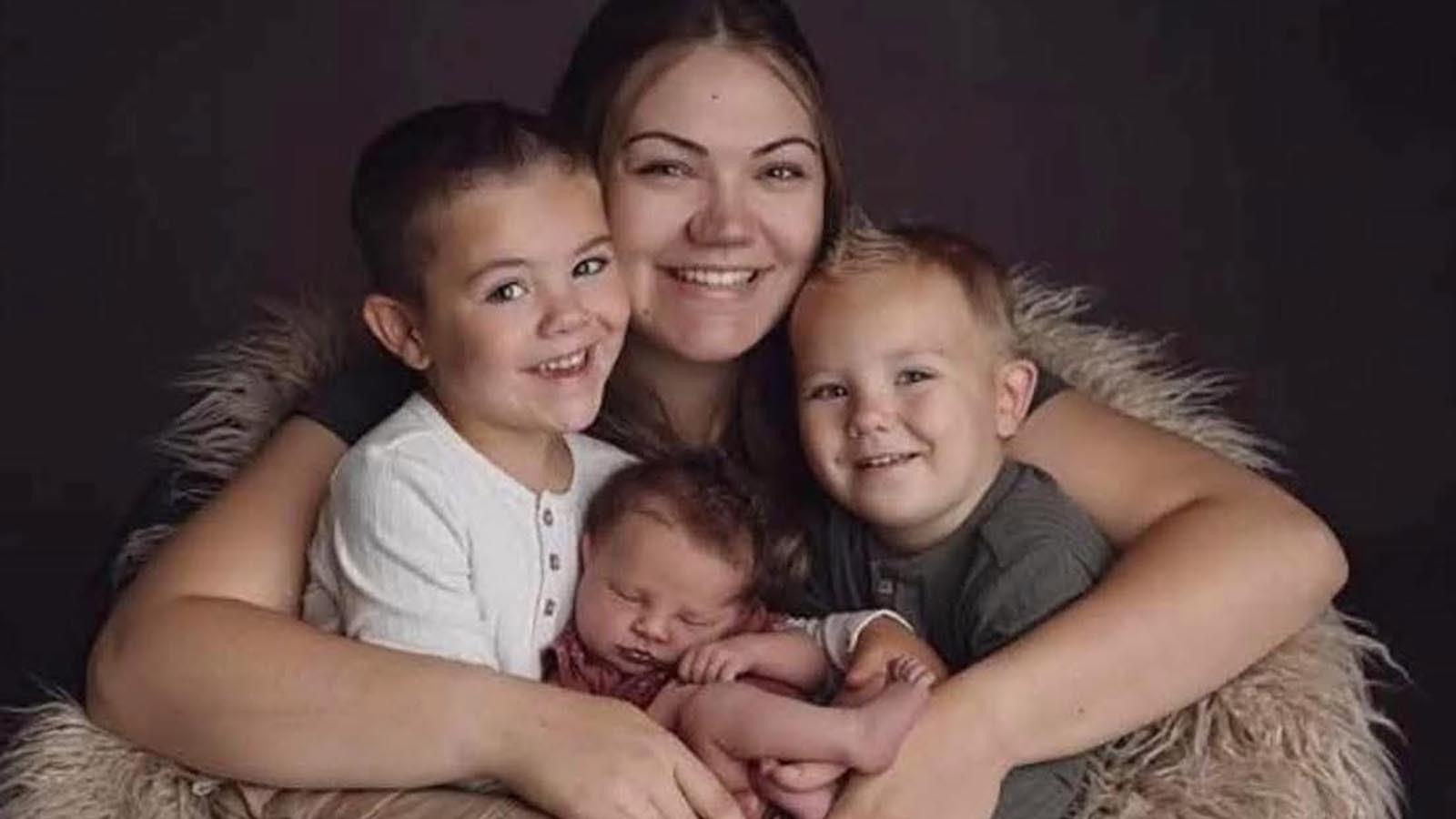 Cassandra Clinger and her three children. Clinger, a Star Valley High School graduate, was killed by her estranged husband on Jan. 21, 2026. He then reportedly shot himself. The children were not harmed, her family says.