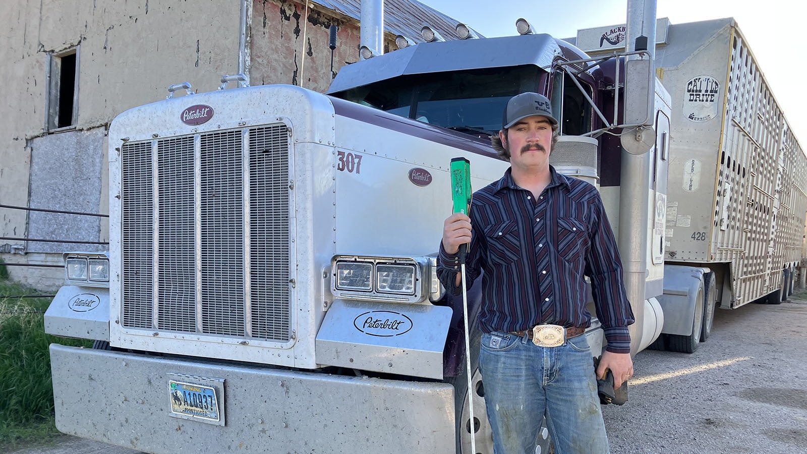 Brendan Blackburn of Blackburn Cattle Company said he enjoys hauling cattle and working with the people on the Wyoming ranches he meets as part of his job.