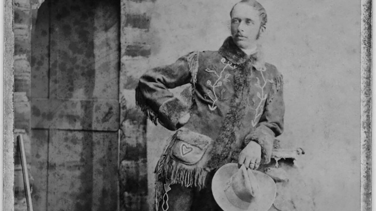 After losing a tremendous bet on a horse race in England, a young gentleman and adventurer, Moreton Frewen, headed to America to ‘punch cattle.’ On the advice of General Philip Sheridan, Frewen and his brother, Richard, settled along the Powder River and helped found Johnson County. For six years, they entertained the British elite with hunting parties in the territory of Wyoming.