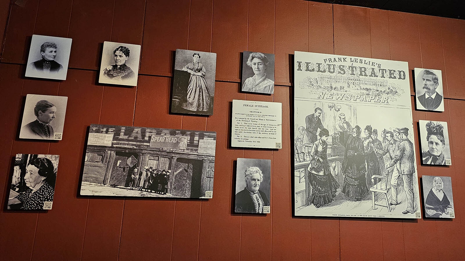 More of the Equality State wall at Cavalryman Steakhouse in Laramie.