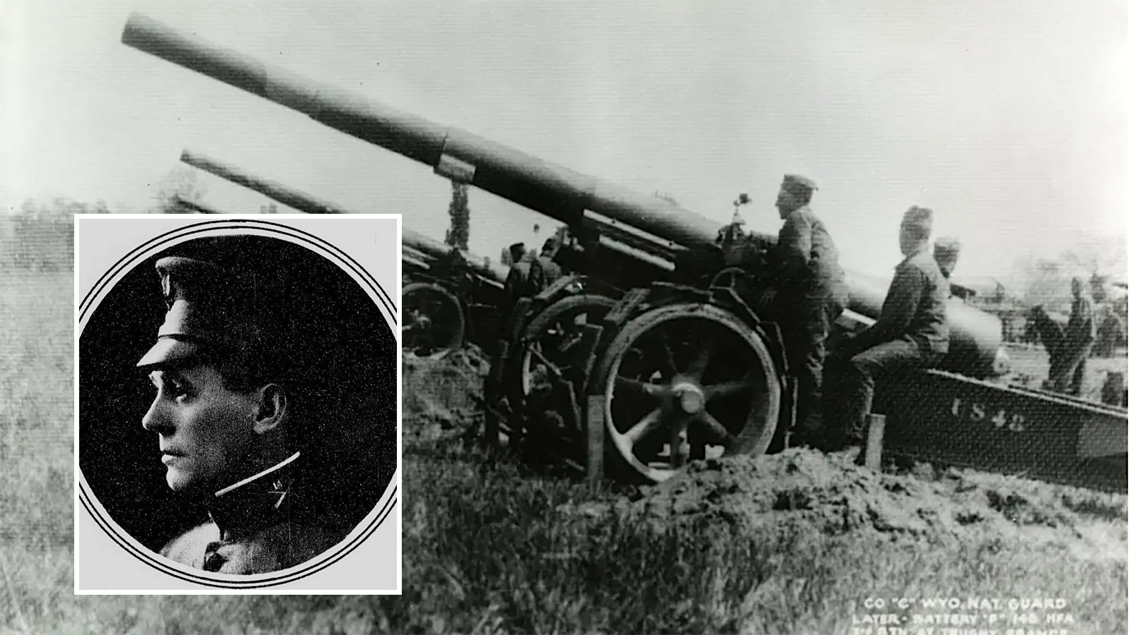 Joseph Cavender led Wyoming National Guard and other troops in an artillery unit during World War I.