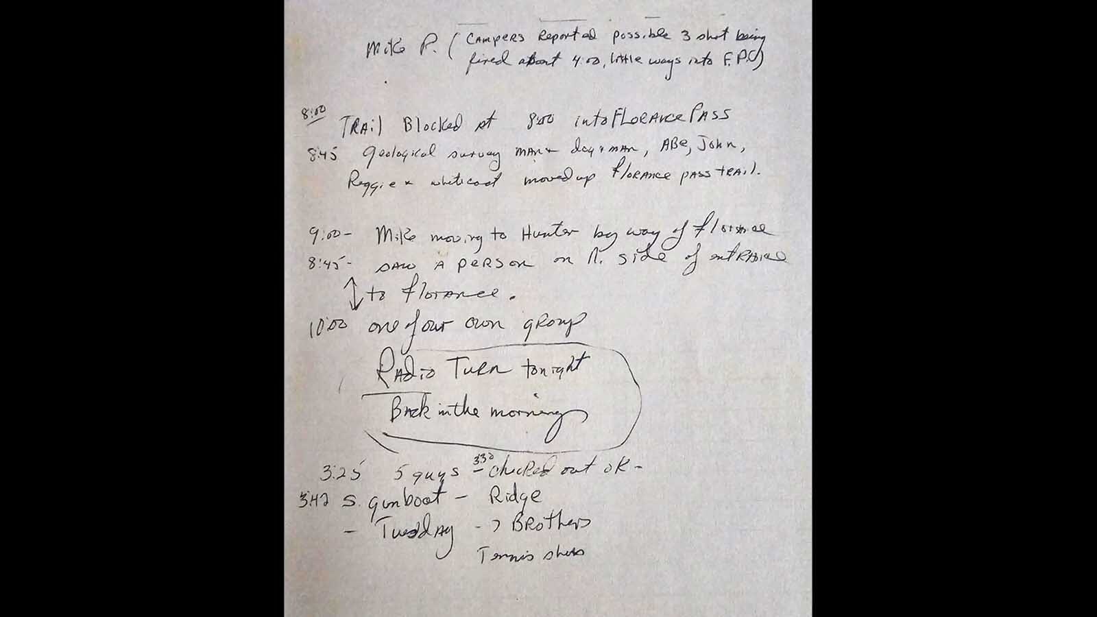 John Morris Jr. has a folder full of notes from the massive, two-week search for Celeste Greub in August 1976.