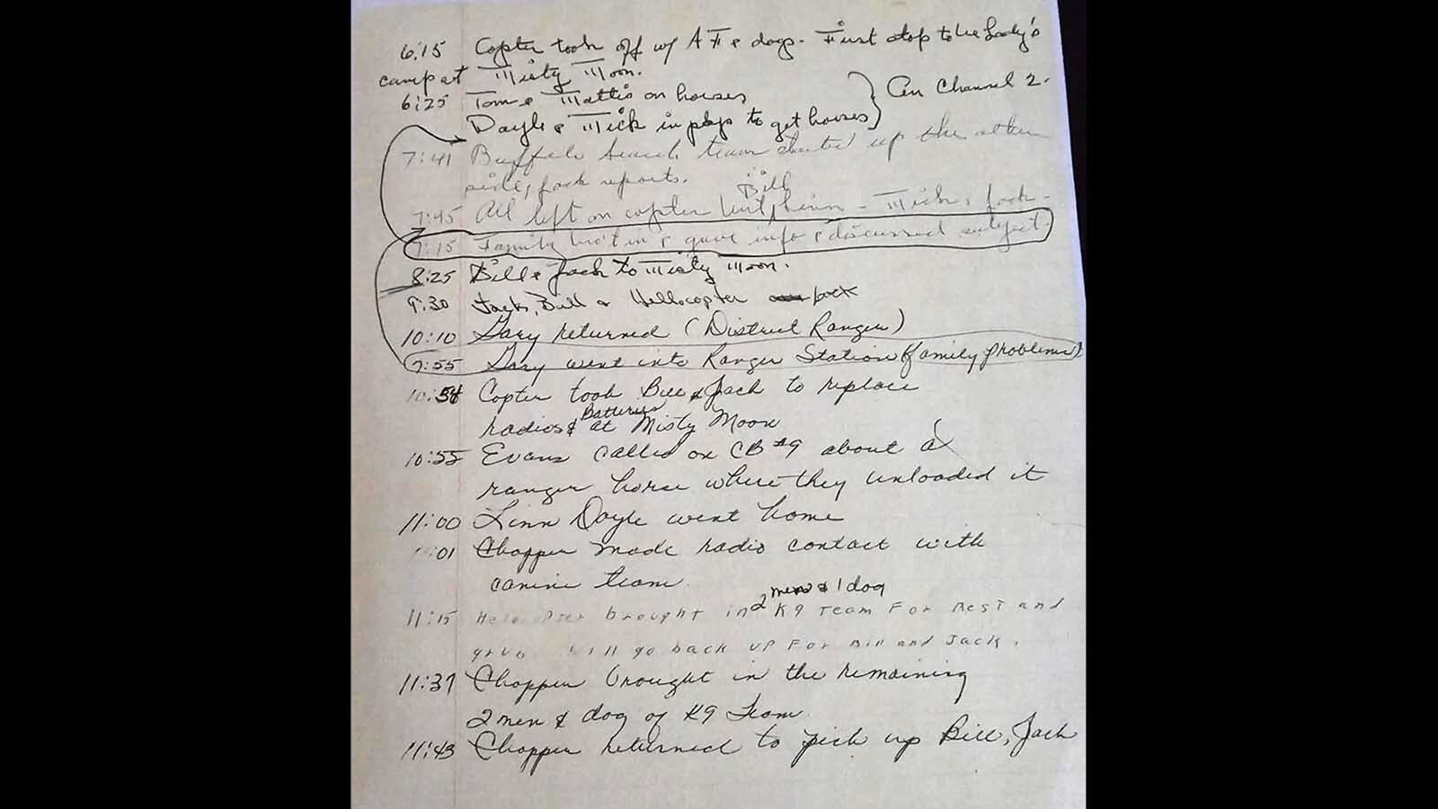 John Morris Jr. has a folder full of notes from the massive, two-week search for Celeste Greub in August 1976.