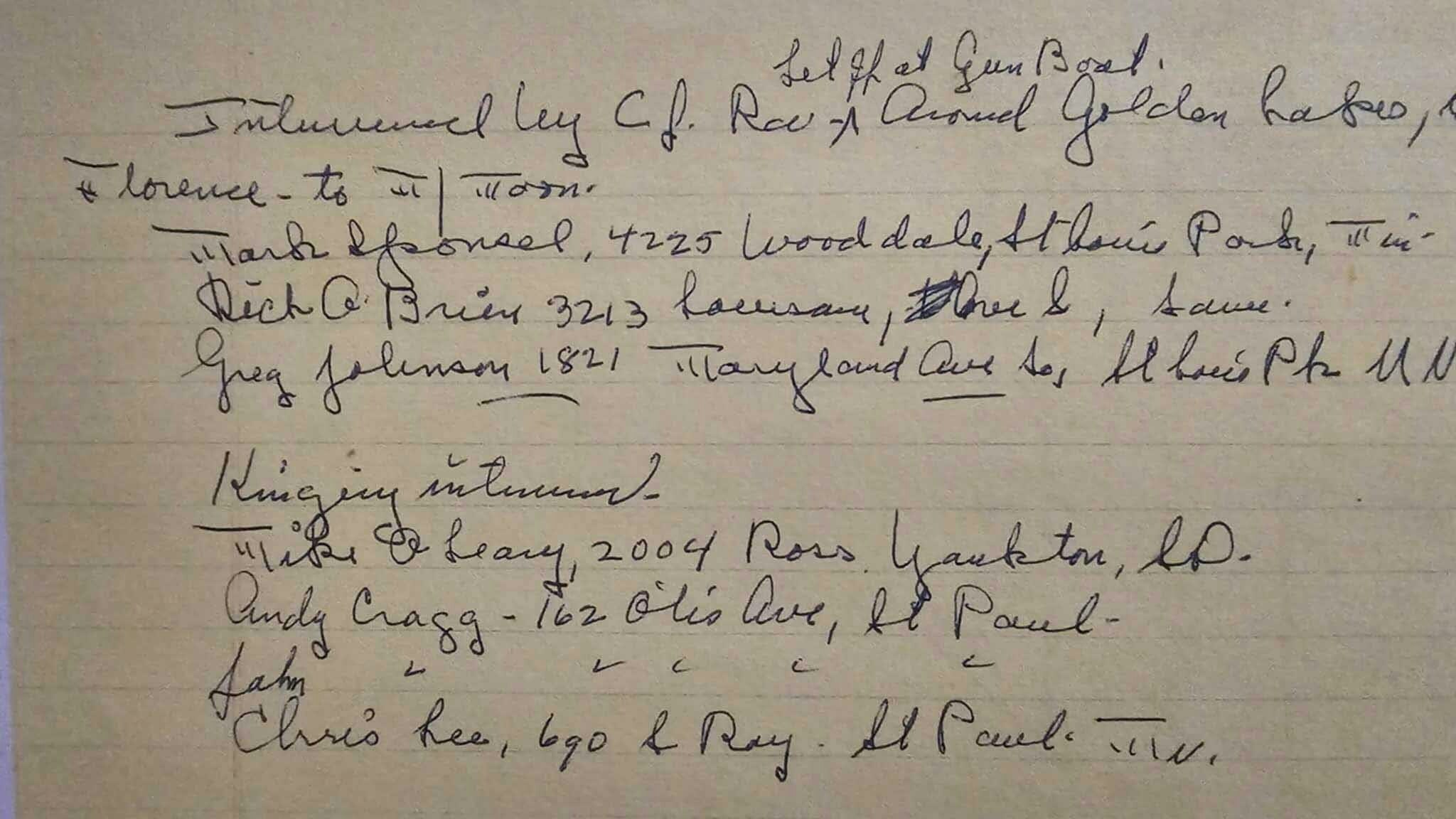John Morris Jr. has a folder full of notes from the massive, two-week search for Celeste Greub in August 1976.