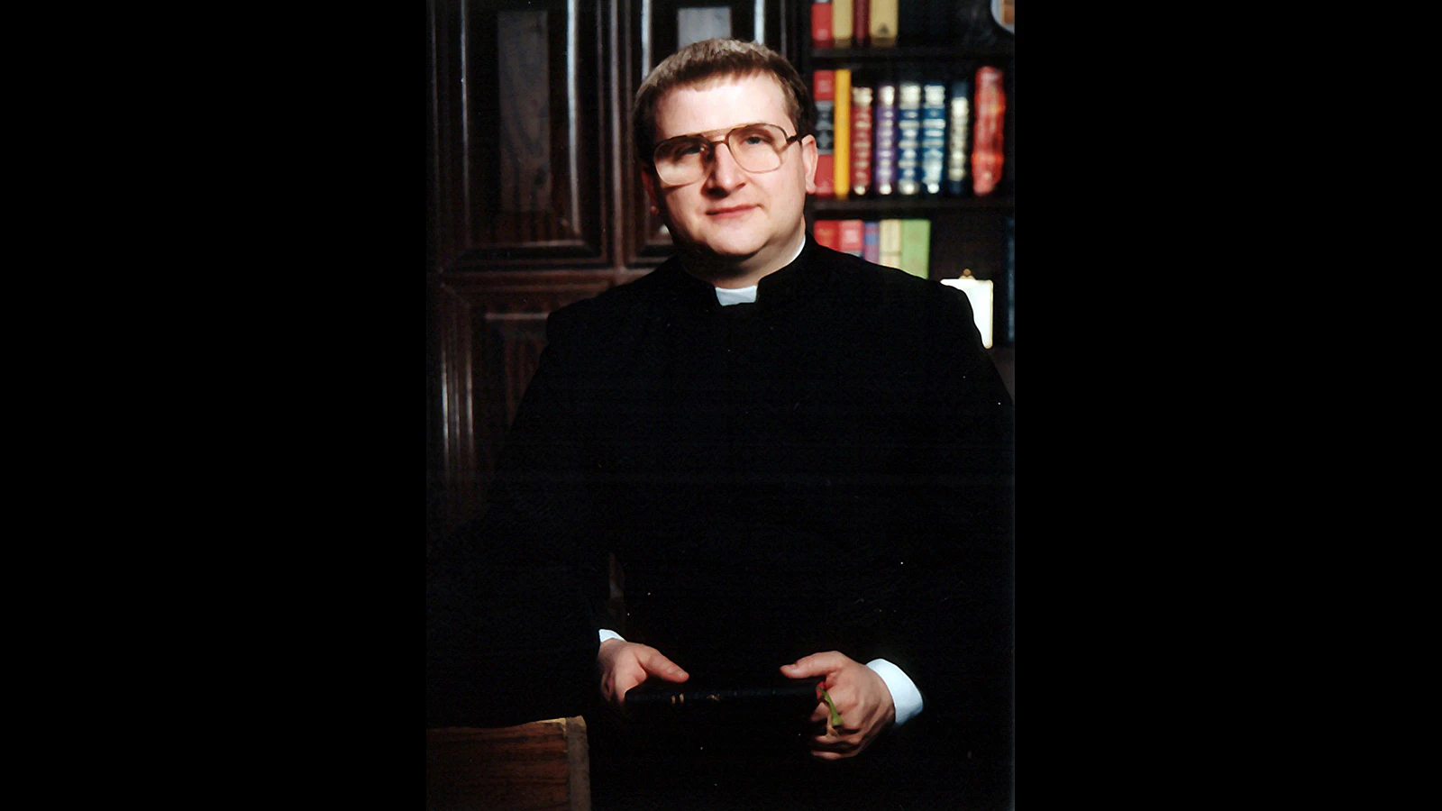 Father Chad Ripperger as a young Catholic priest.