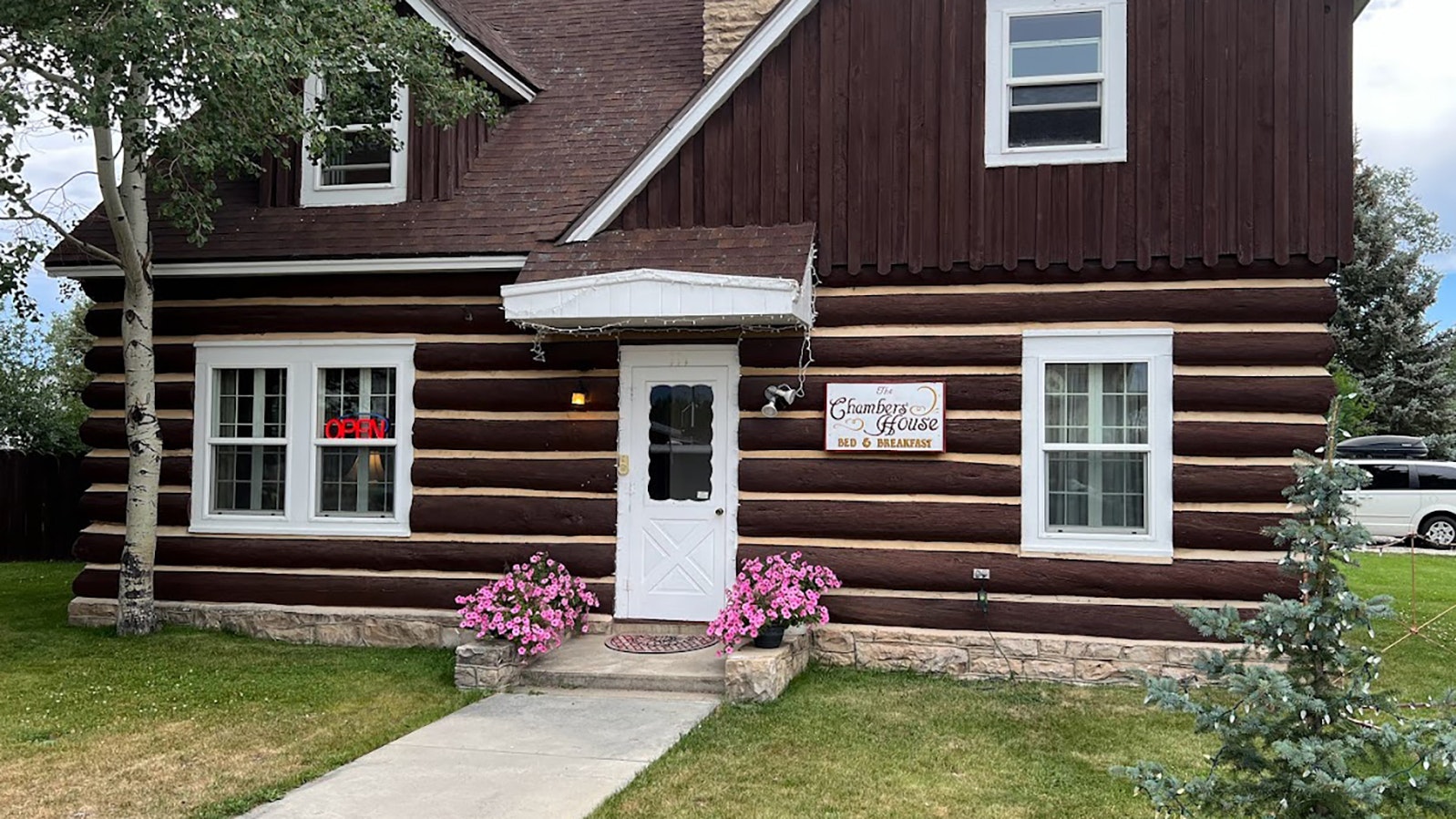 The Chambers House Bed and Breakfast is the oldest building in Pinedale, Wyoming.