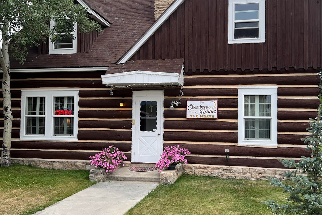 The Chambers House Bed and Breakfast is the oldest building in Pinedale, Wyoming.