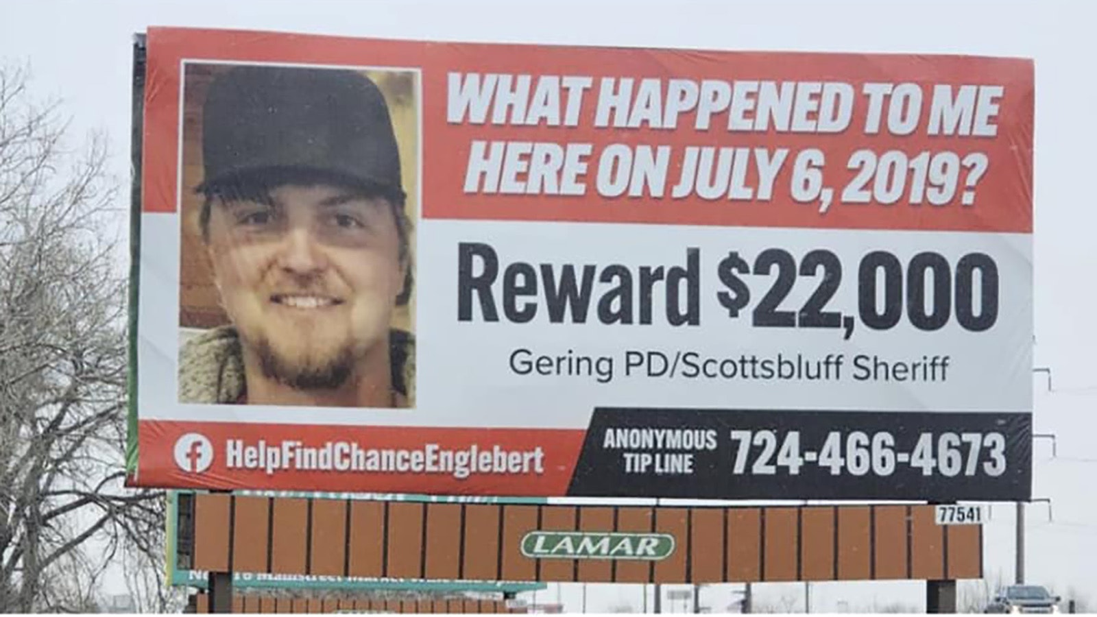 Chance Englebert's family refuses to give up until they have answers of what happened to him nearly six years ago on the night he disappeared during a family trip to Nebraska. For her birthday, Englebert's grandmother, Linda Kluender, gifted herself a newly restored billboard along the two-lane road in western Nebraska.