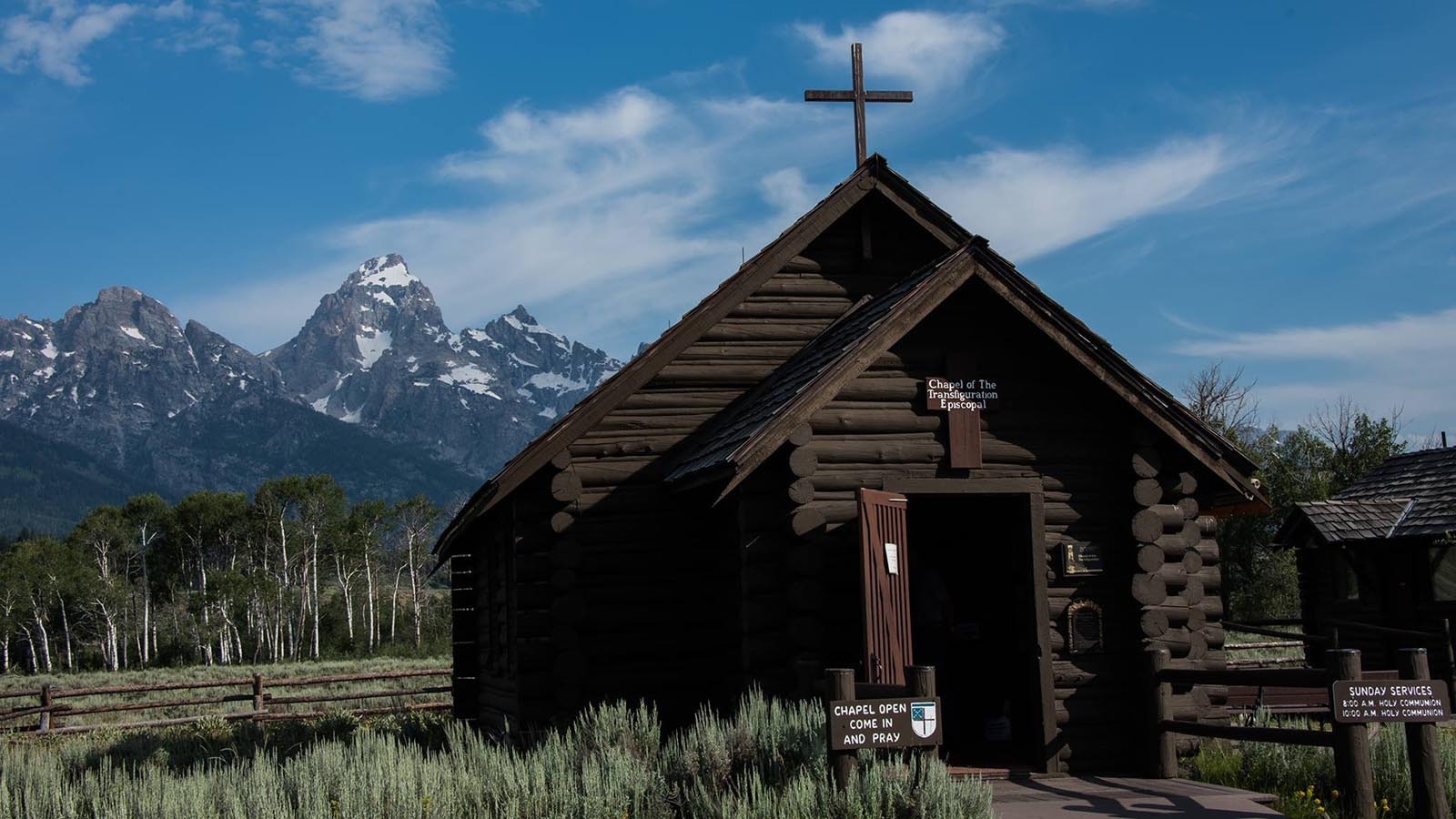 Chapel of the Transfiguration in Grand Teton National Park in Wyoming.