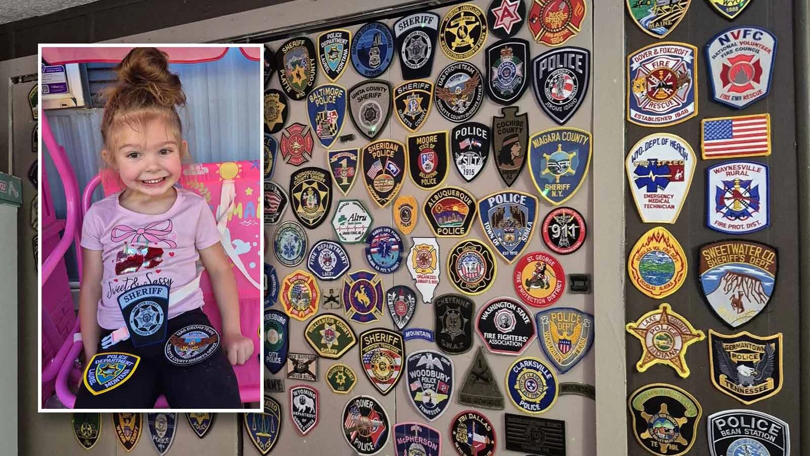 In the month since the Cowboy State Daily told 4-year-old Charlee Lacey's story of collecting “hero patches” from first responders, she’s been flooded with hundreds of them.