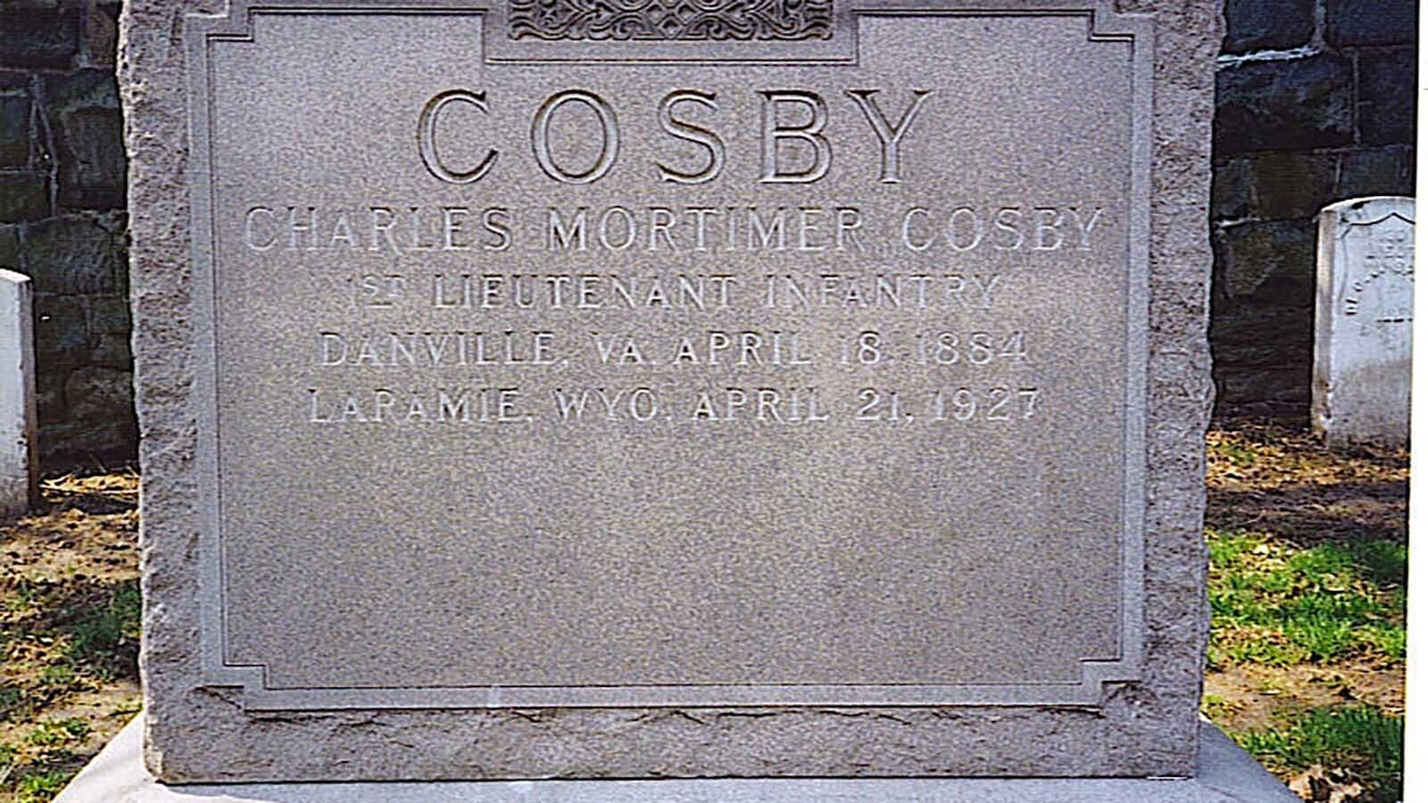 Charles Cosby’s grave in Cypress Hills National Cemetery in Brooklyn, New York.