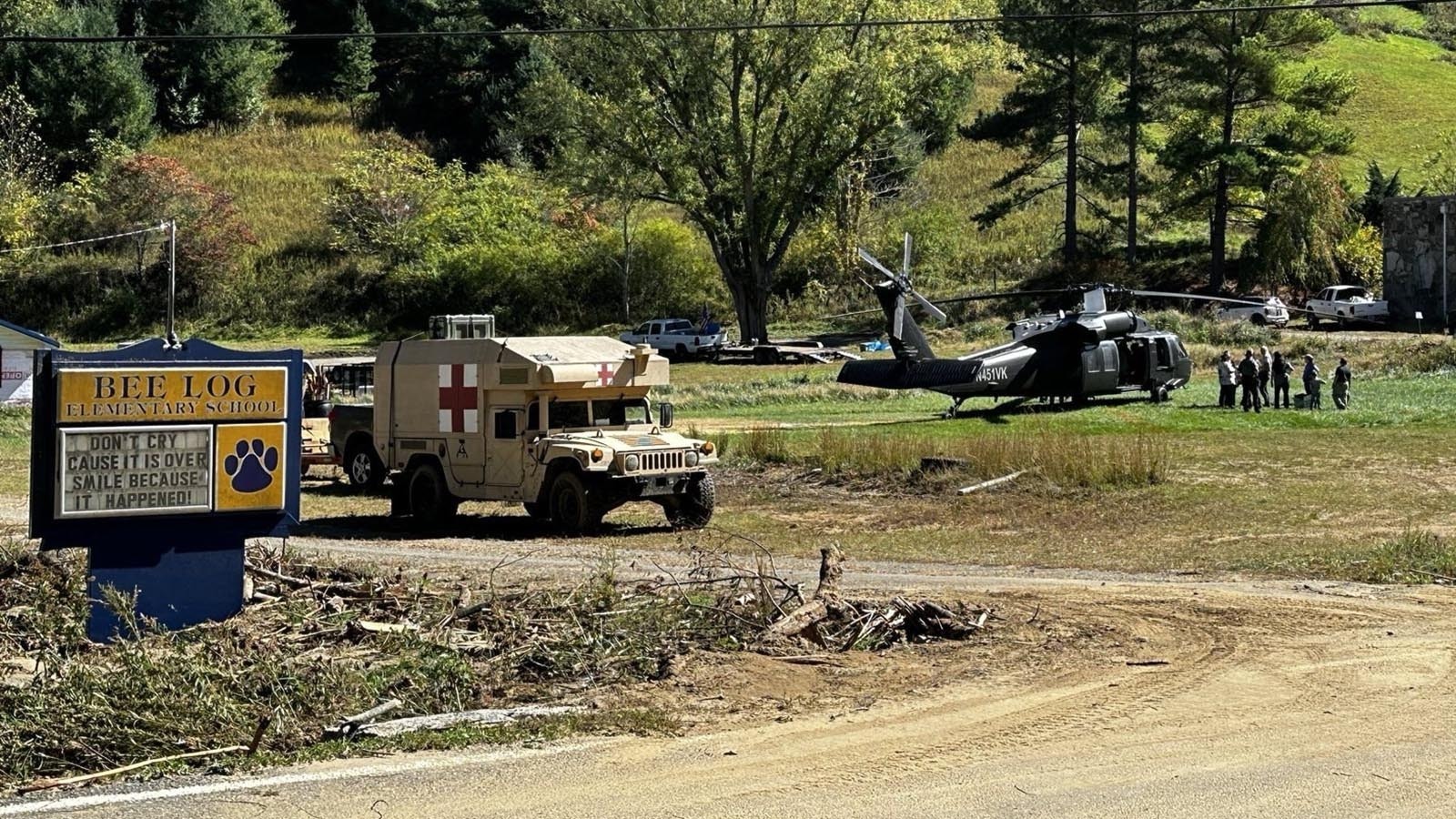 Many communities in western North Carolina became isolated from the outside world as a result of the hurricane.