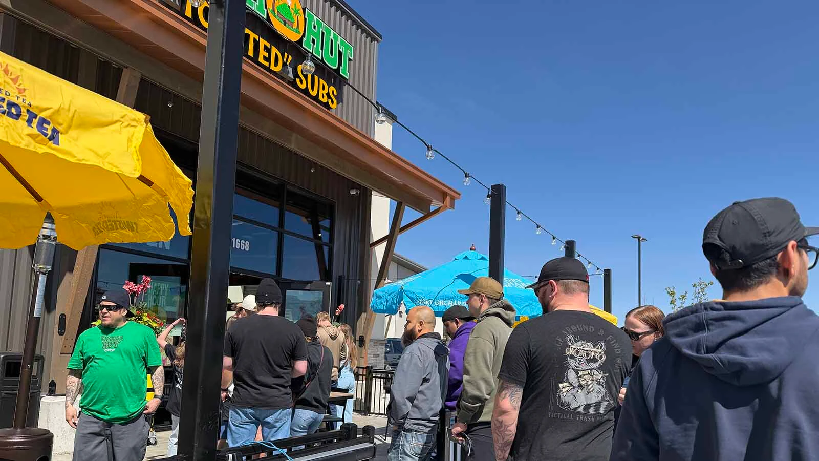 A weed-themed sandwich shop opened in Casper, Wyoming, on Friday, where marijuana possession can lead to jail time. "I feel the fact that it’s a little taboo” is part of the draw, says the manager.