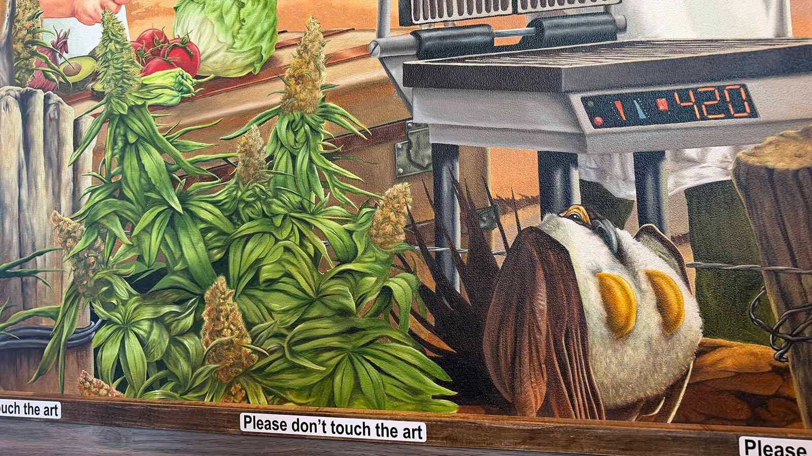 A weed-themed sandwich shop opened in Casper, Wyoming, on Friday, where marijuana possession can lead to jail time. "I feel the fact that it’s a little taboo” is part of the draw, says the manager.