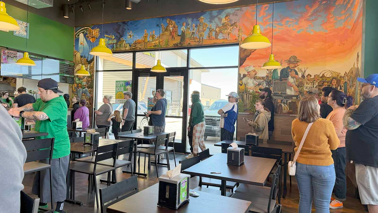 A weed-themed sandwich shop opened in Casper, Wyoming, on Friday, where marijuana possession can lead to jail time. "I feel the fact that it’s a little taboo” is part of the draw, says the manager.