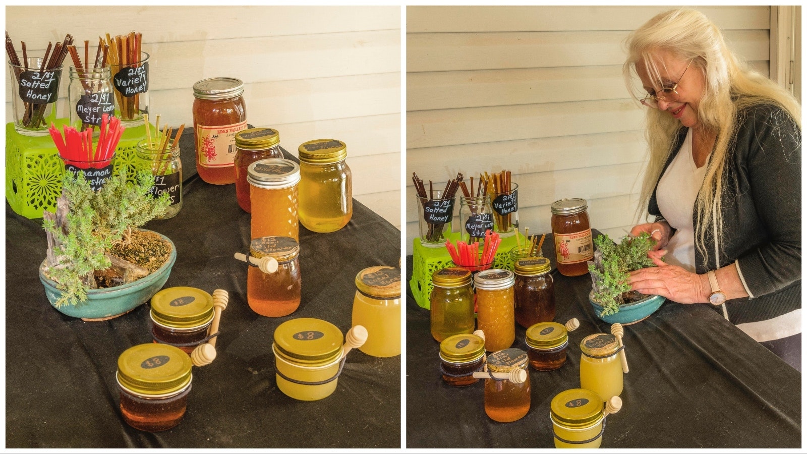 There's a unique zen found in creating beautiful bonsais and pure Wyoming honey.