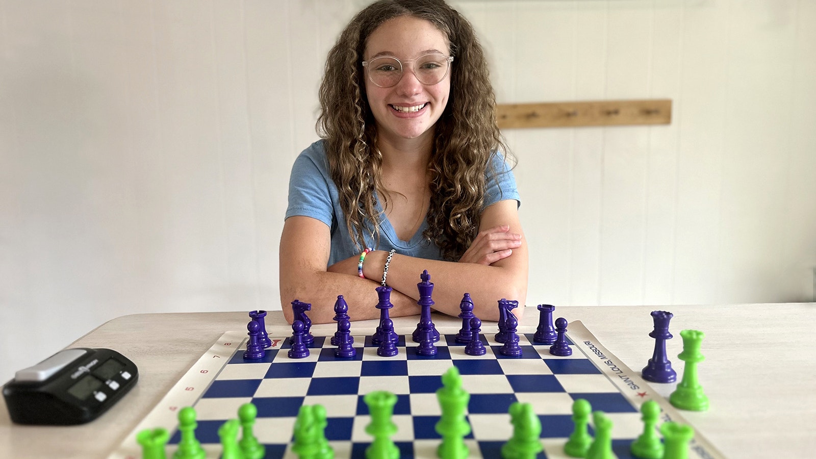 Kamari Barth, 12, is the first girl from Wyoming to participate in the Susan Polgar Girls' Chess Tournament Invitational, a national tournament recently held in St. Louis, Missouri.