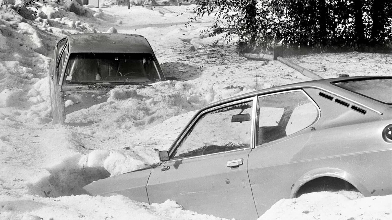 Cheyenne looked more like it had been hit by a snowstorm rather than a flash flood that caused huge banks of hail to cover vehicles. 
