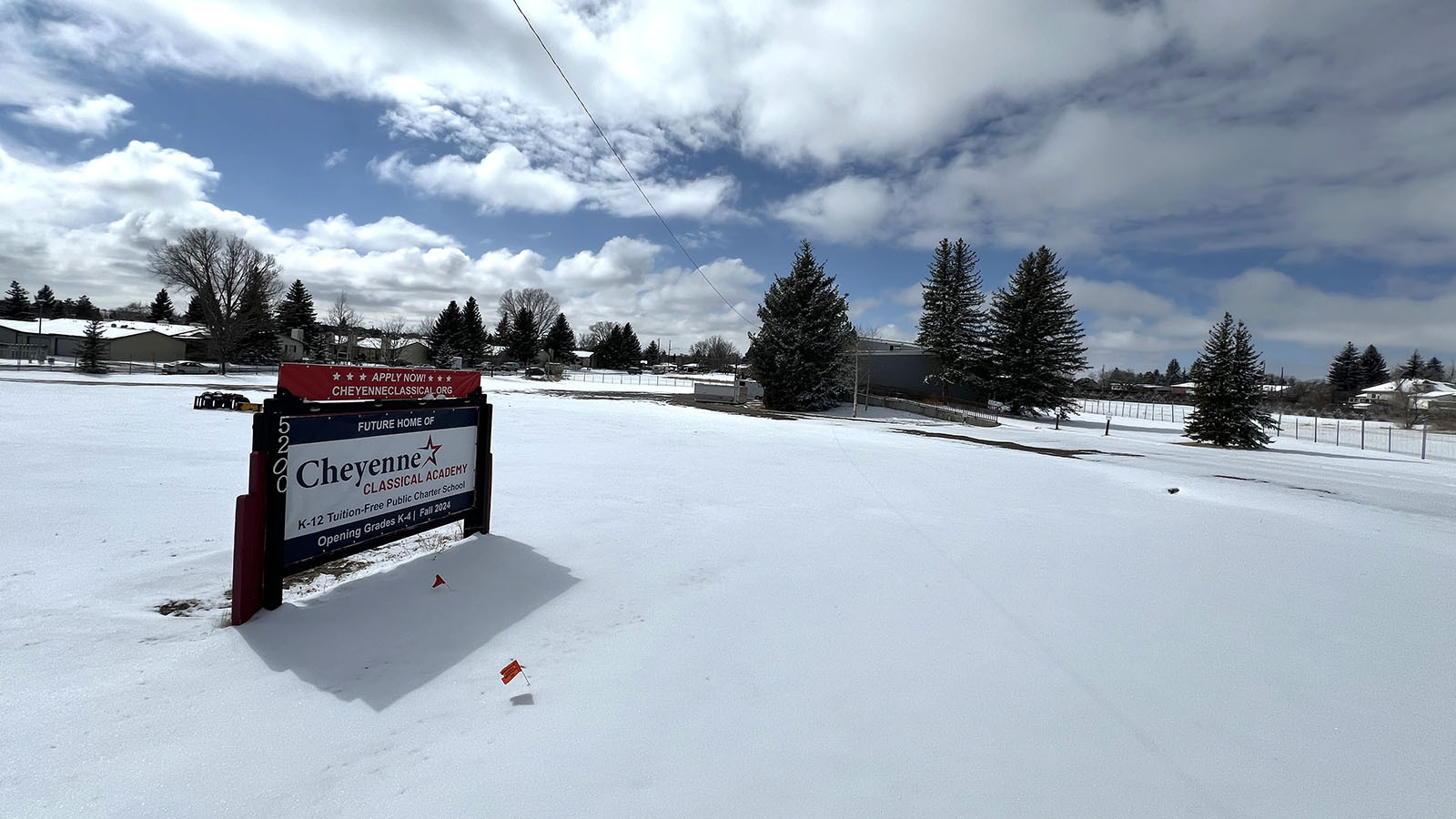 The site of the future Cheyenne Classical Academy.