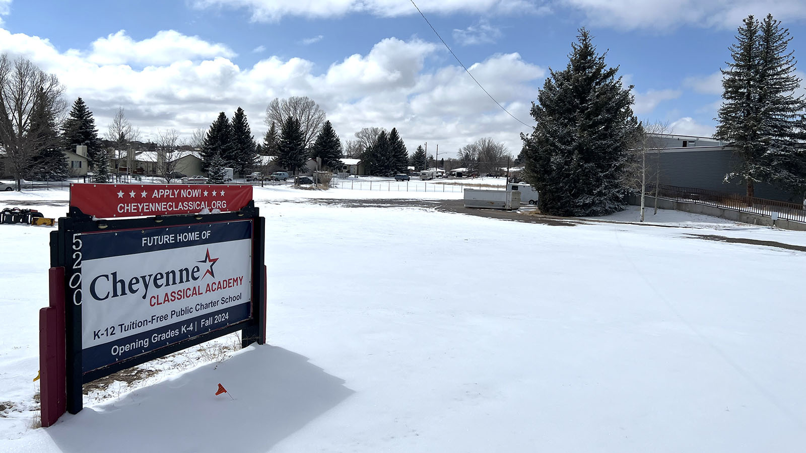 The site of the future Cheyenne Classical Academy.