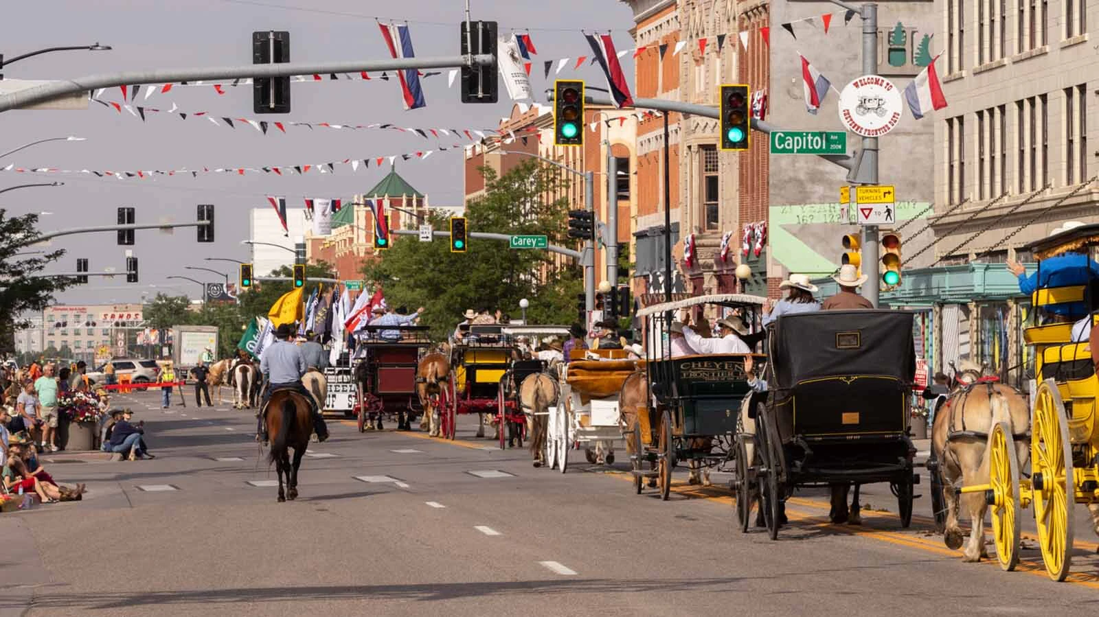 The second Grand Parade at Cheyenne Frontier Days in downtown Cheyenne on Tuesday, July 21.