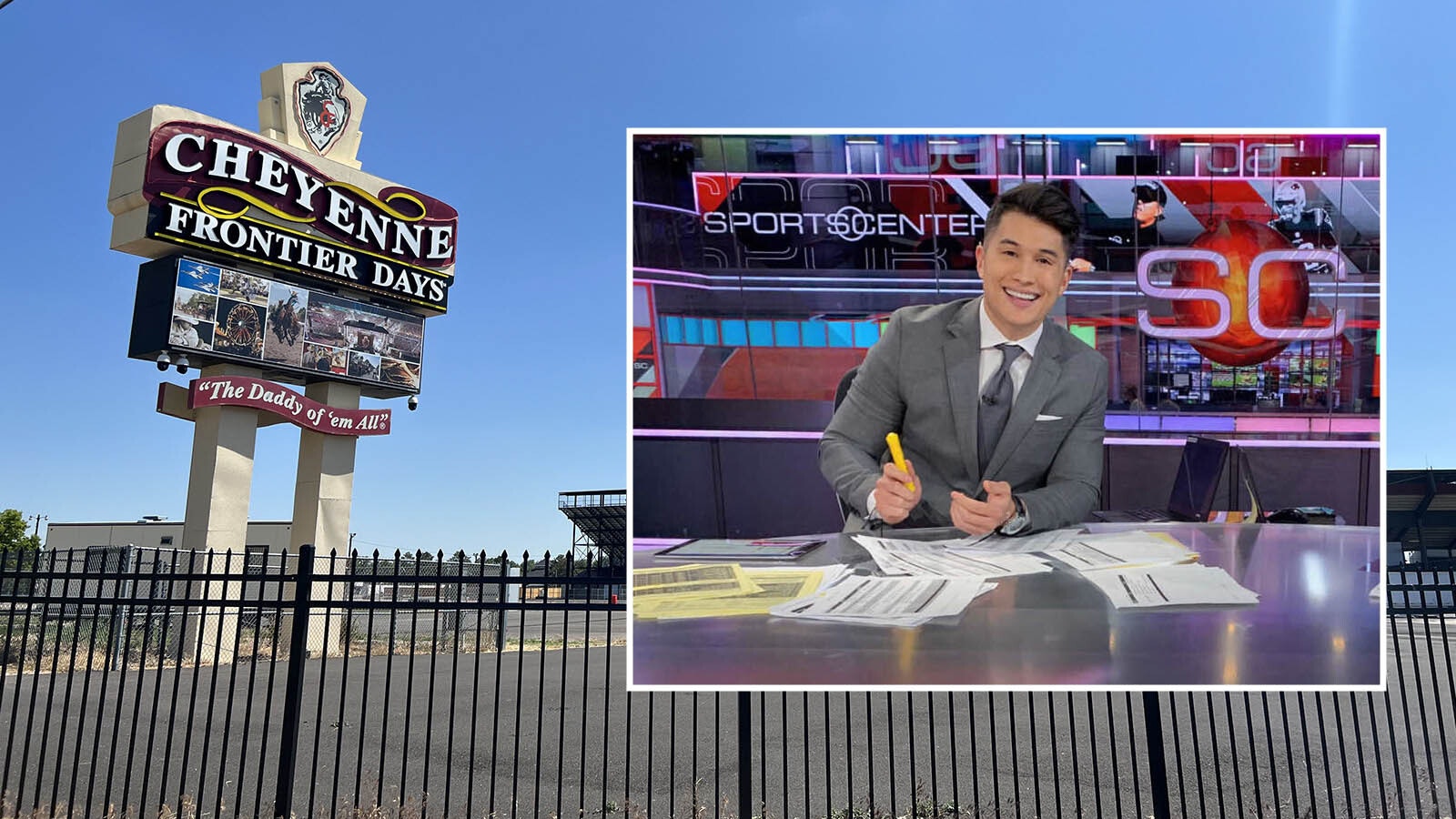 ESPN’s flagship SportsCenter program will broadcast from Cheyenne Frontier Days on July 24 as part of its 50 States in 50 Days event. “I’m thrilled that the Daddy of ’Em All will get national exposure,” says Gov. Mark Gordon. Gary Striewski, who got his start at a Cheyenne TV station, will anchor the program.
