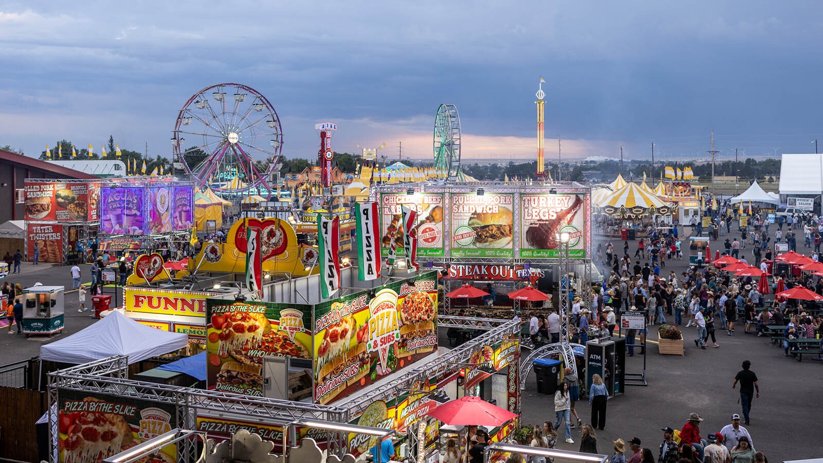 The midway at the 2024 Cheyenne Frontier Days.