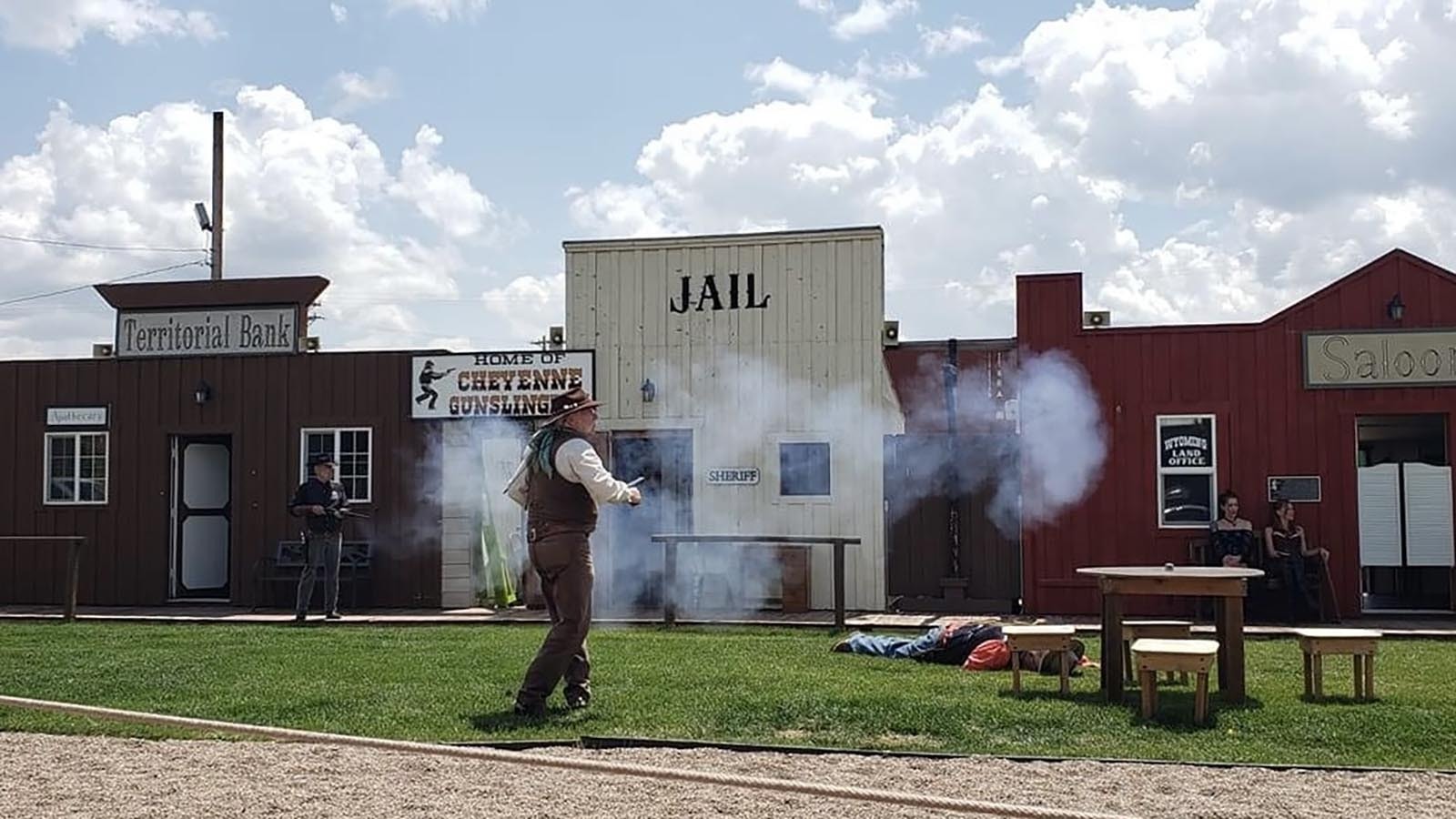 Cheyenne Gunslingers has its own stage setup on 15 Street and Pioneer Avenue. But it will likely need a new home as the 15th Street Rail Experience is taking its location.