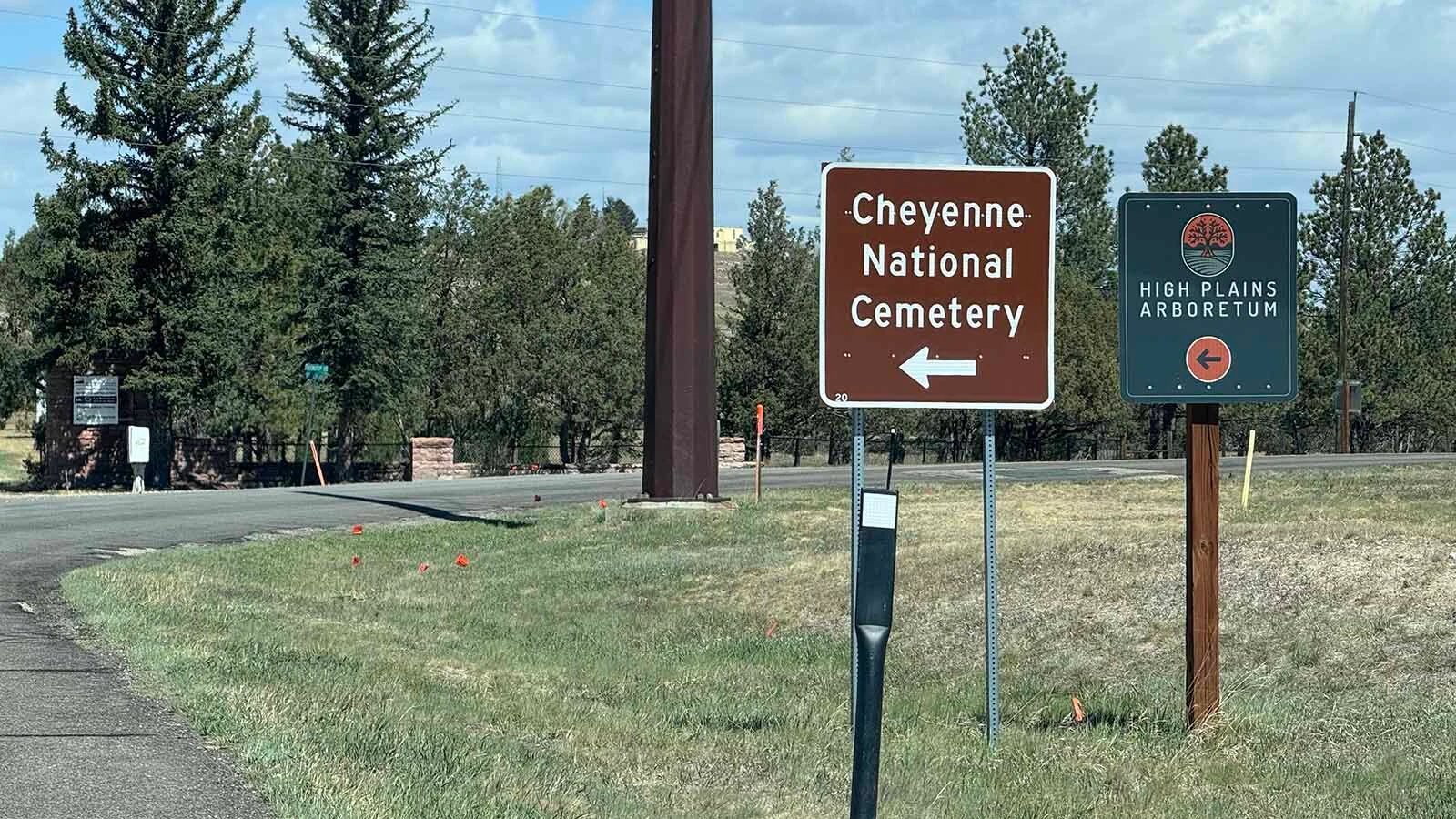 The Cheyenne National Cemetery.