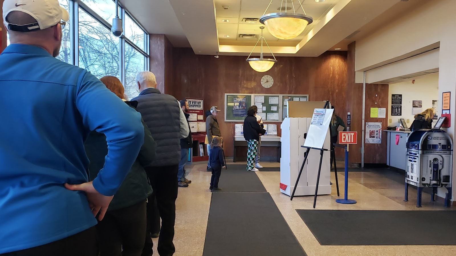 Lines were long at the U.S. Postal Service office at Capitol Avenue in Cheyenne in this file photo.