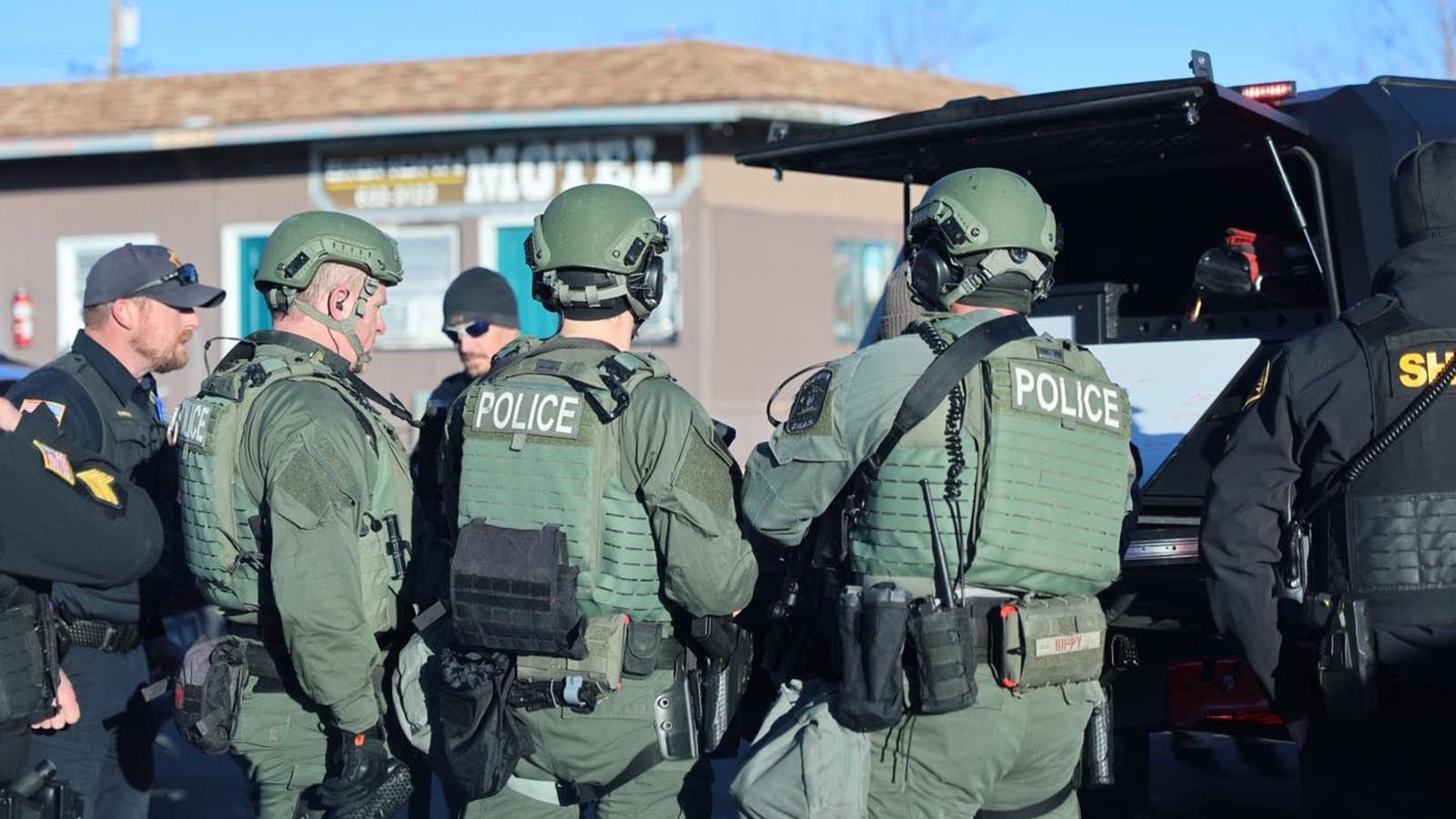 Cheyenne police and the joint Cheyenne Police Department/Laramie County Sheriff's Office SWAT team responded to a standoff at the Bighorn Motel on Friday, Jan. 9, 2026.