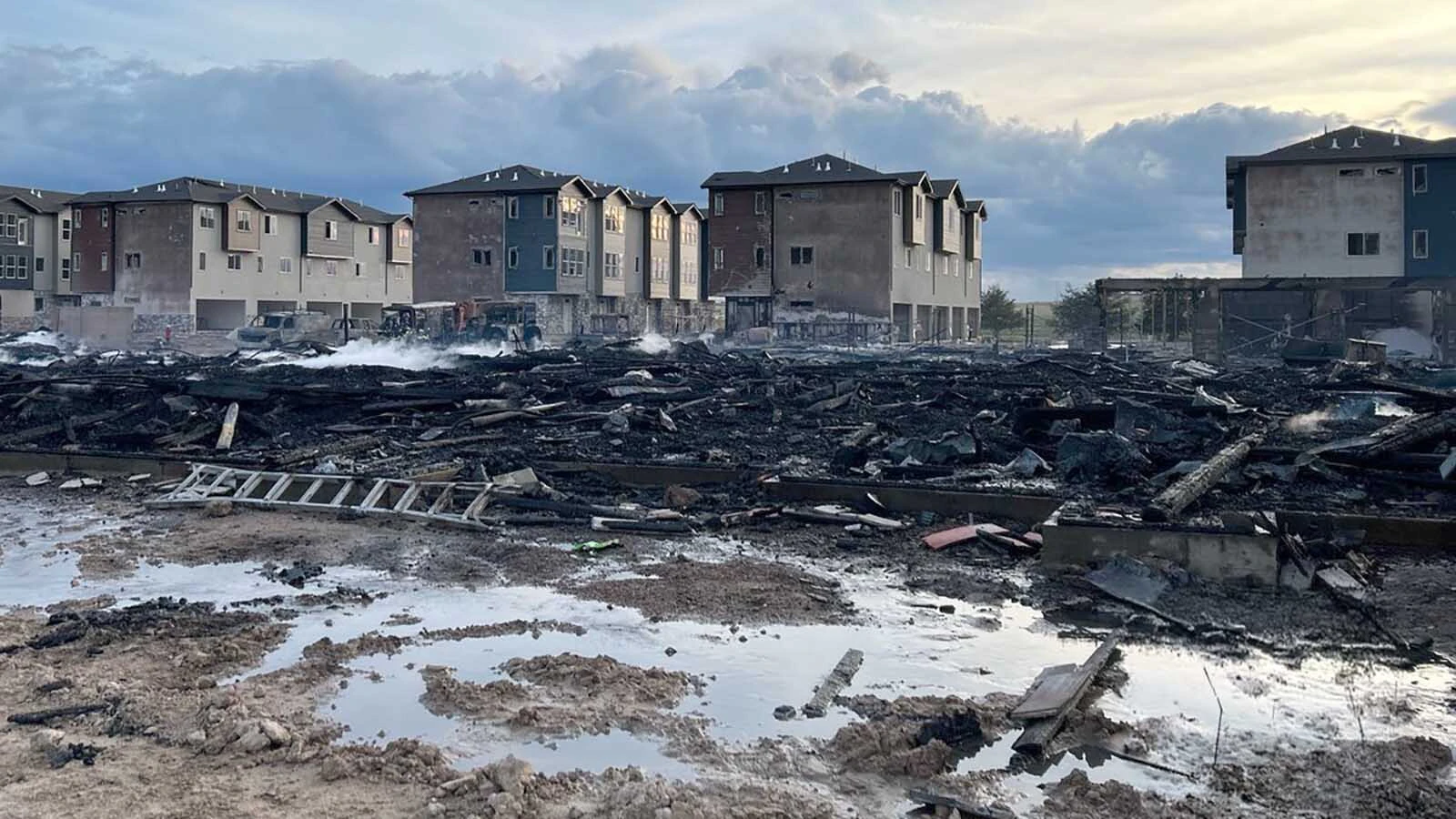A 25-person team from the ATF is in Cheyenne to investigate the intense fire that burned a four-story apartment building under construction in minutes Tuesday. It was “just a matchbox with open lumber, ready to go up at any time,” said the fire chief.