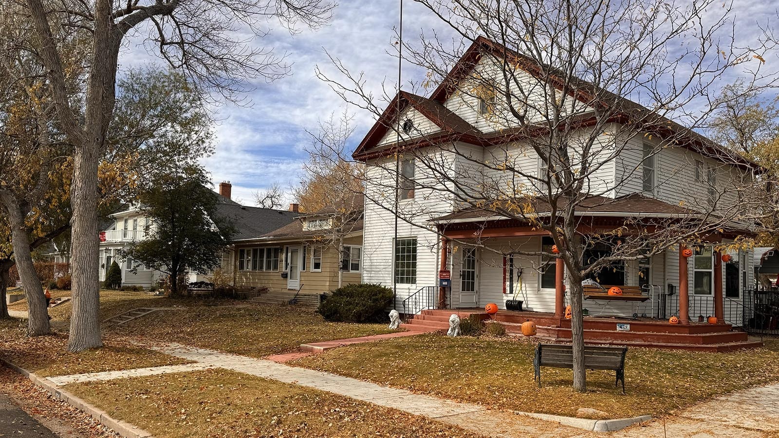 Homes in a Cheyenne residential neighborhood.