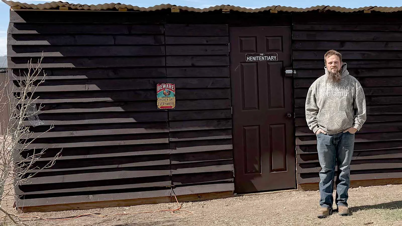 Fed up with raccoons killing his chickens, Cheyenne-area resident Kevin Gunter built a “chicken fortress,” which he dubbed “The Henitentiary."