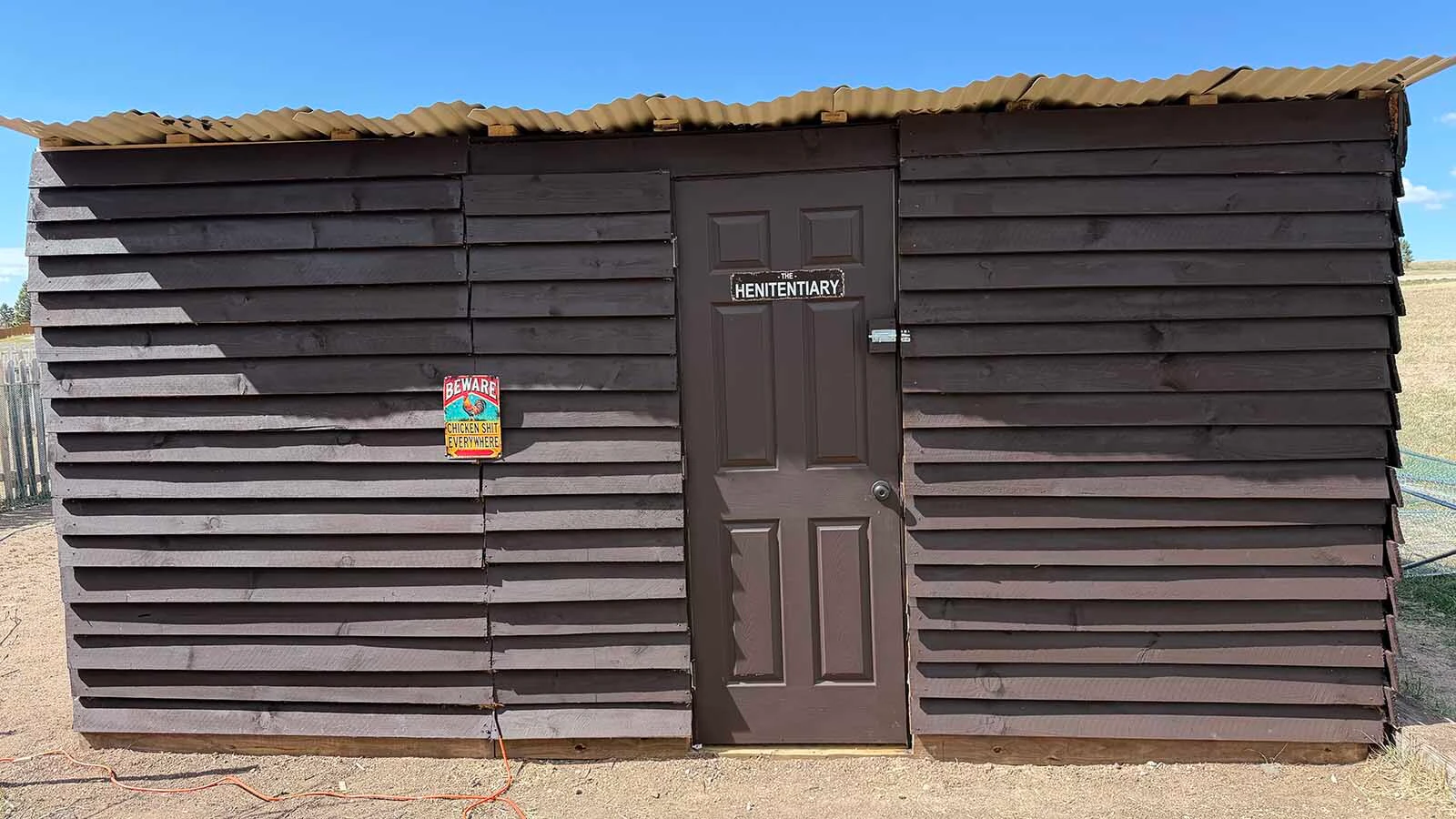 Fed up with raccoons killing his chickens, Cheyenne-area resident Kevin Gunter built a “chicken fortress,” which he dubbed “The Henitentiary."
