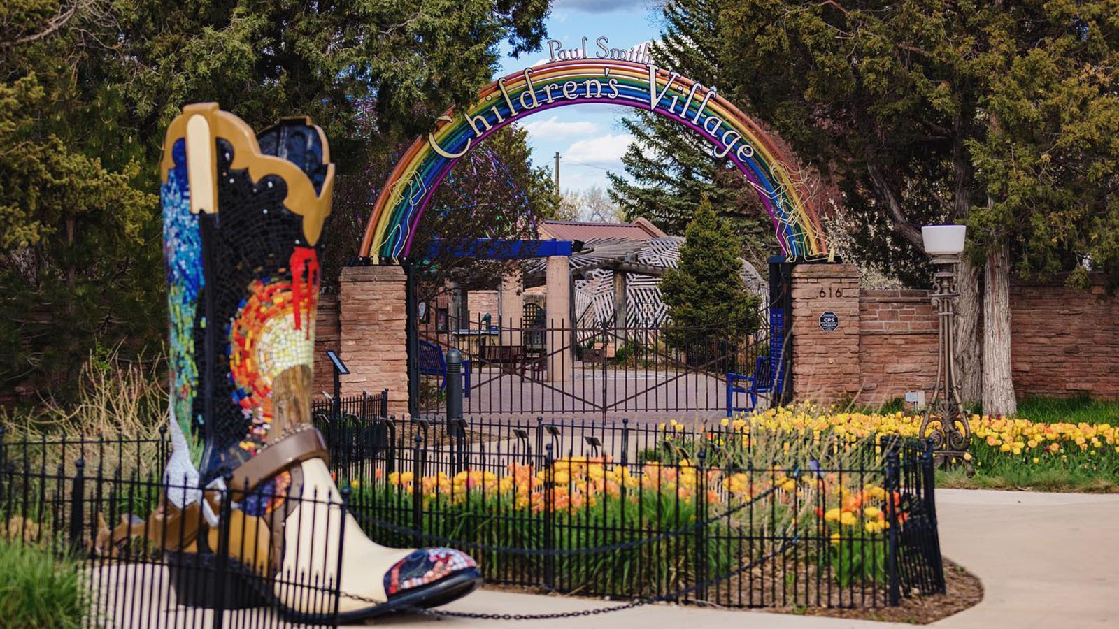The Paul Smith Children's Village at the Cheyenne Botanic Gardens will be the new home for the Hitching Post Inn sign.