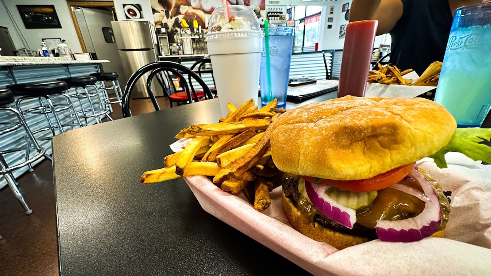 The Chill Grill in Rock Springs is known for huge burgers made fresh to order.