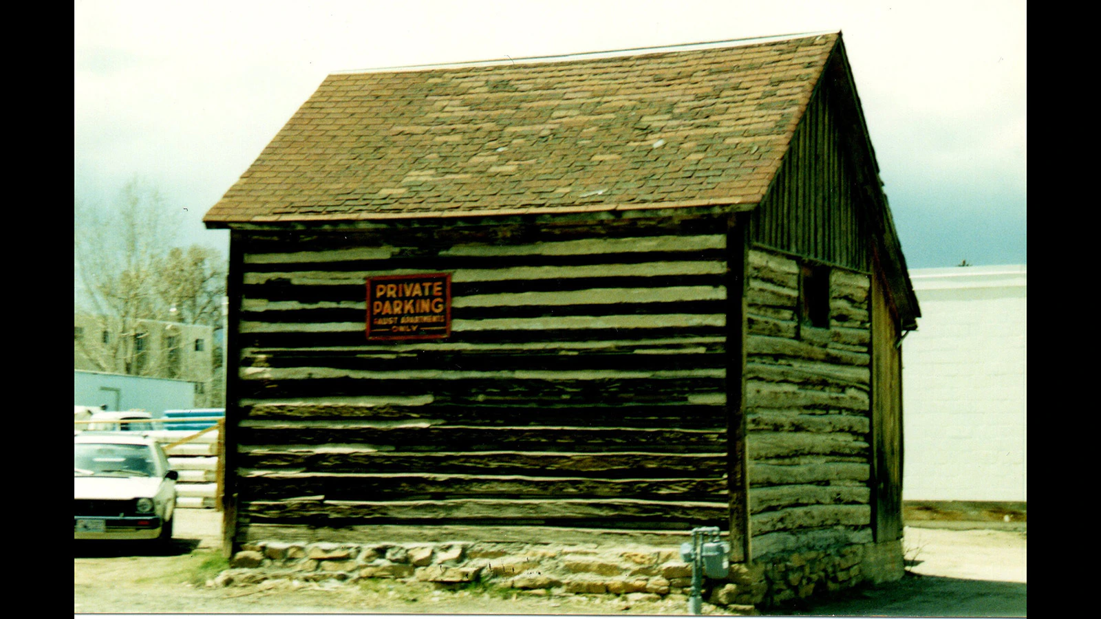The Chinese laundry and bath house as it appeared when it was being used for storage.