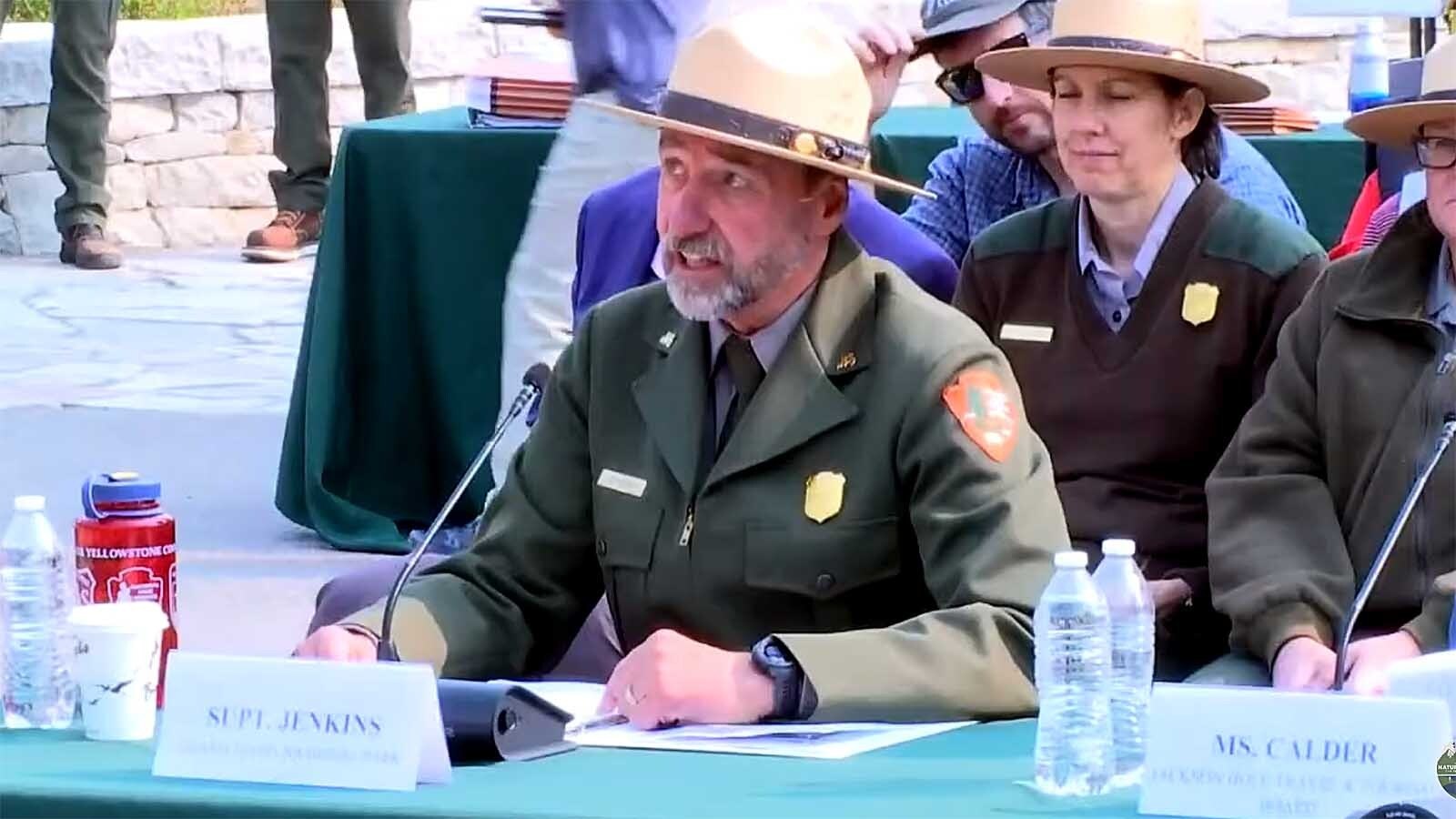 Grand Teton National Park Superintendent Chip Jenkins testifies for the U.S. House Committee on Natural Resources at the park on Friday, Sept. 5, 2025.