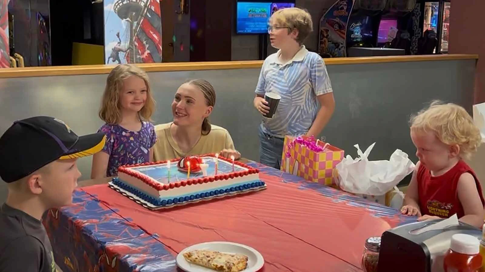 Chloe O'Donnell, 7, already had decorations out at a local pizza place for her birthday party when all 15 kids invited to her party canceled. She wasn't alone long. Cody residents rallied after a Facebook post by her mom, who said the response "blew me away."