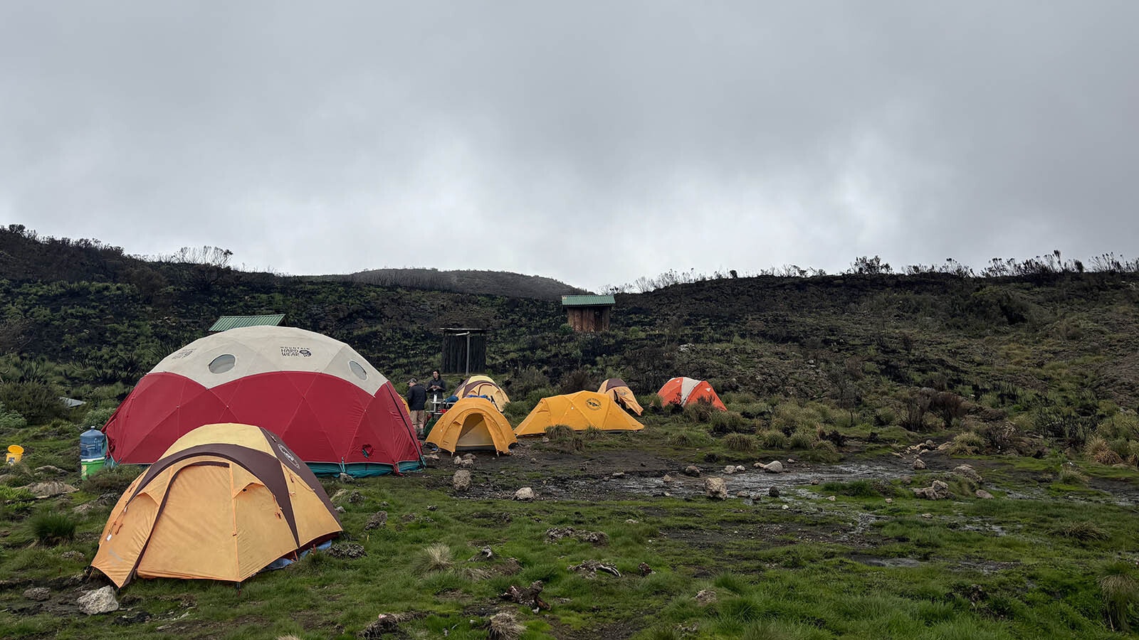 One of Chris Clifton's group's base camps.