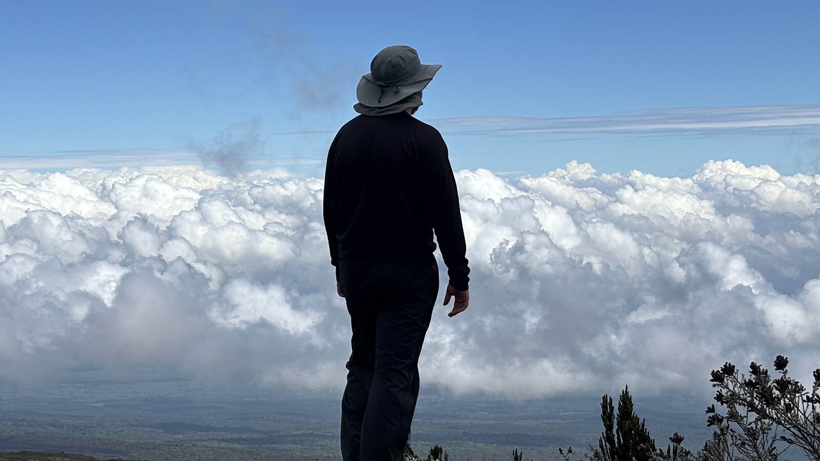 While above the clouds, Chris Clifton is still a long way from the top of Kilimanjaro.