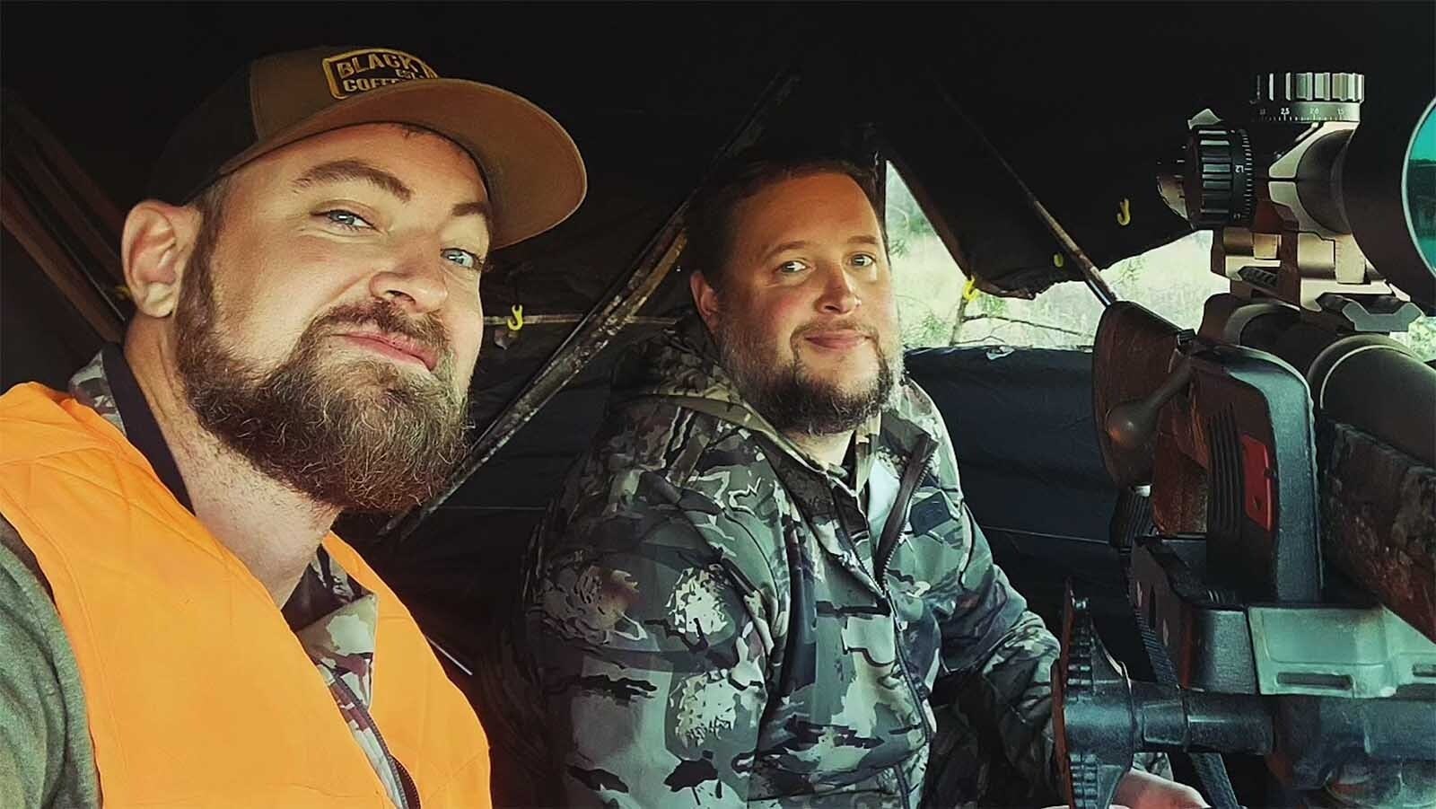 Georgia residents and decorated Army veterans Hank Ward (left) and Chris Clemmens love hunting white-tailed deer together in their home state. Through a program called Vets 4 Huntn & Fishn, they hope to enjoy Wyoming elk hunts too.