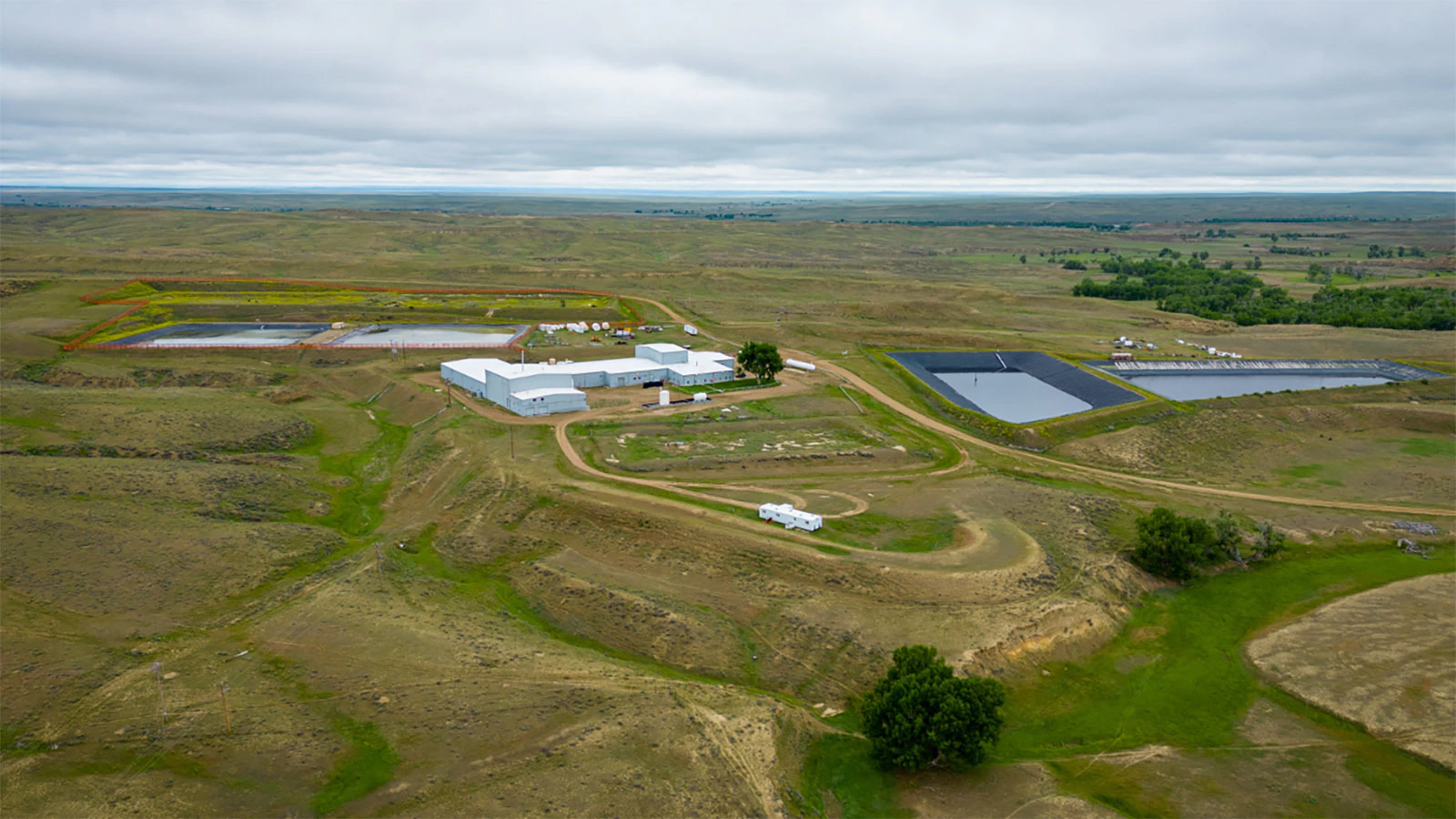 The Irigaray central processing plant in Johnson County where Uranium Energy Corp. strips the uranium from plastic-like beads, and then turns the dried powder into yellowcake, a necessary ingredient for making nuclear fuel.