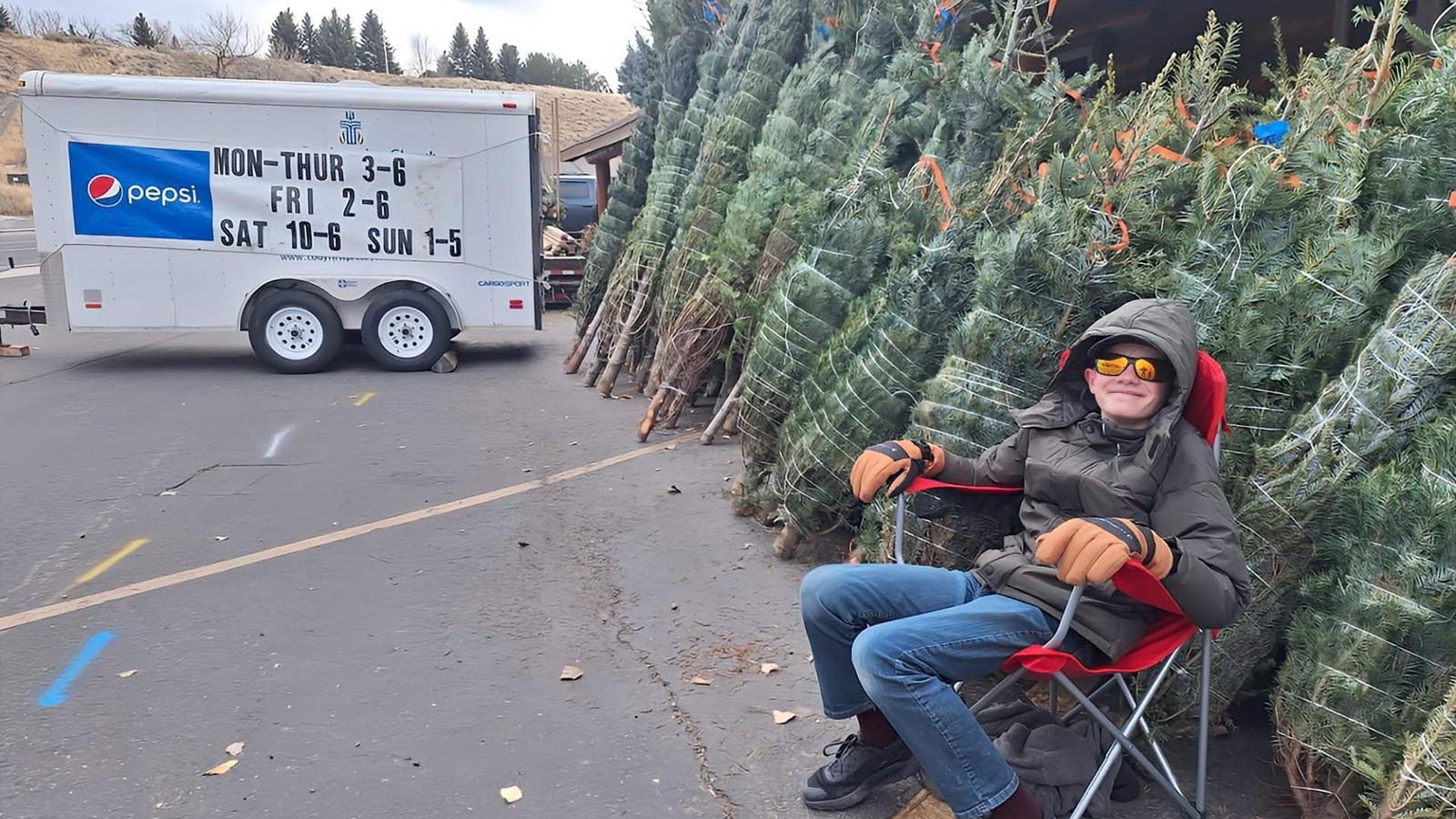 Around Wyoming, selling read Christmas trees is a popular fundraiser for Boy Scout troops and other groups.