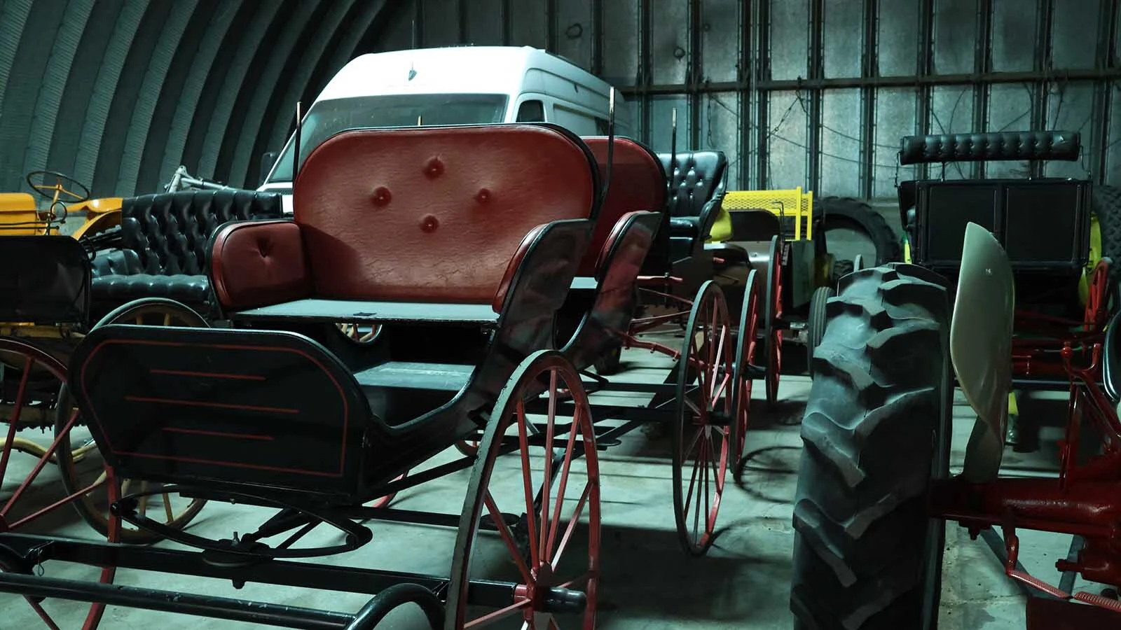 Chuck Brown has a collection of old buggies that he enjoys taking to parades.