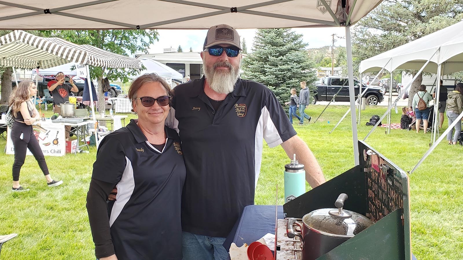 Candy and Jerry Ford at the Chugwater Chili Cookoff.