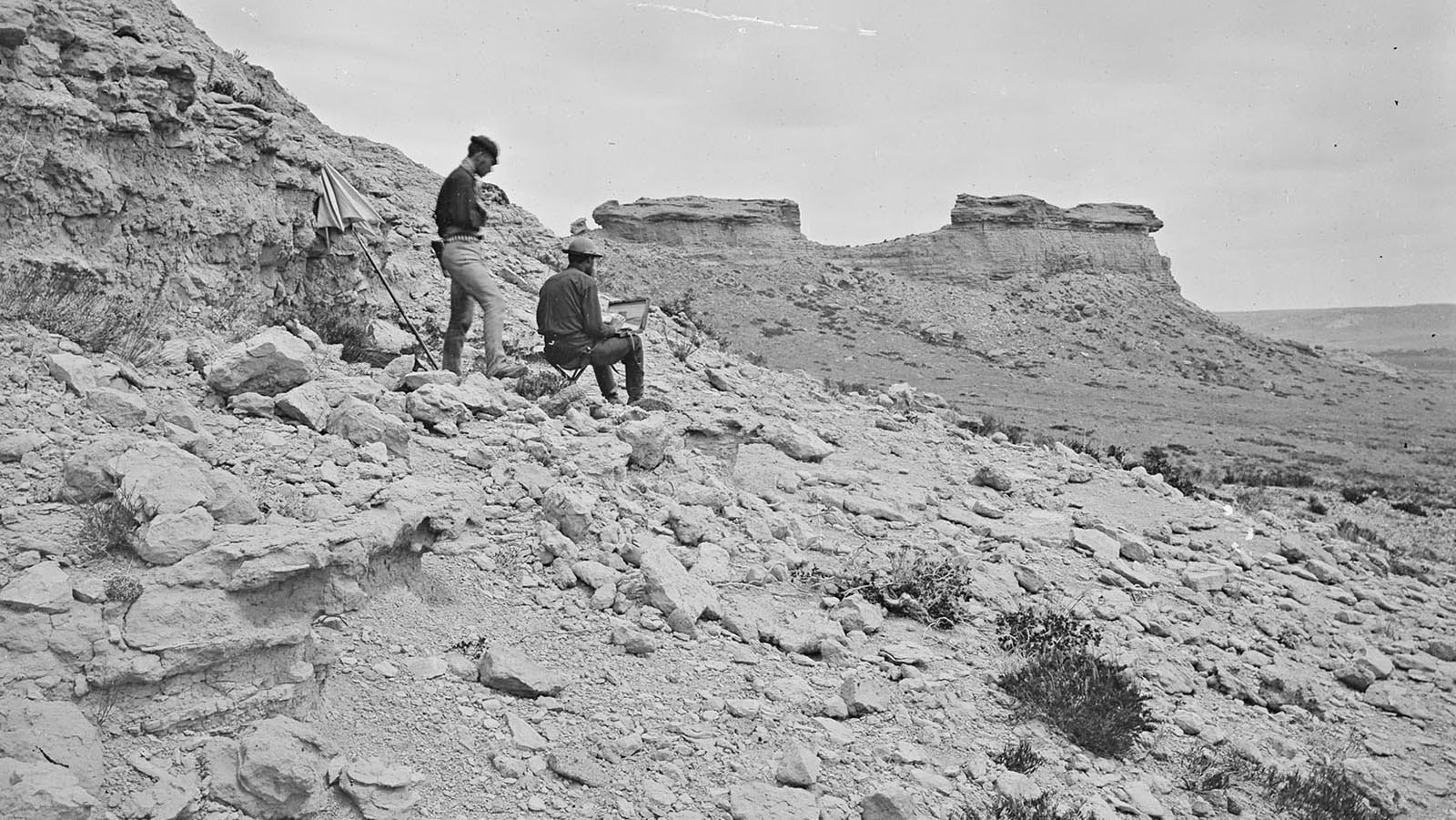 The wild man of Chugwater, known as Bud, would walk along these rock formations during storms with ease according to the locals who saw him in 1886 to 1887.