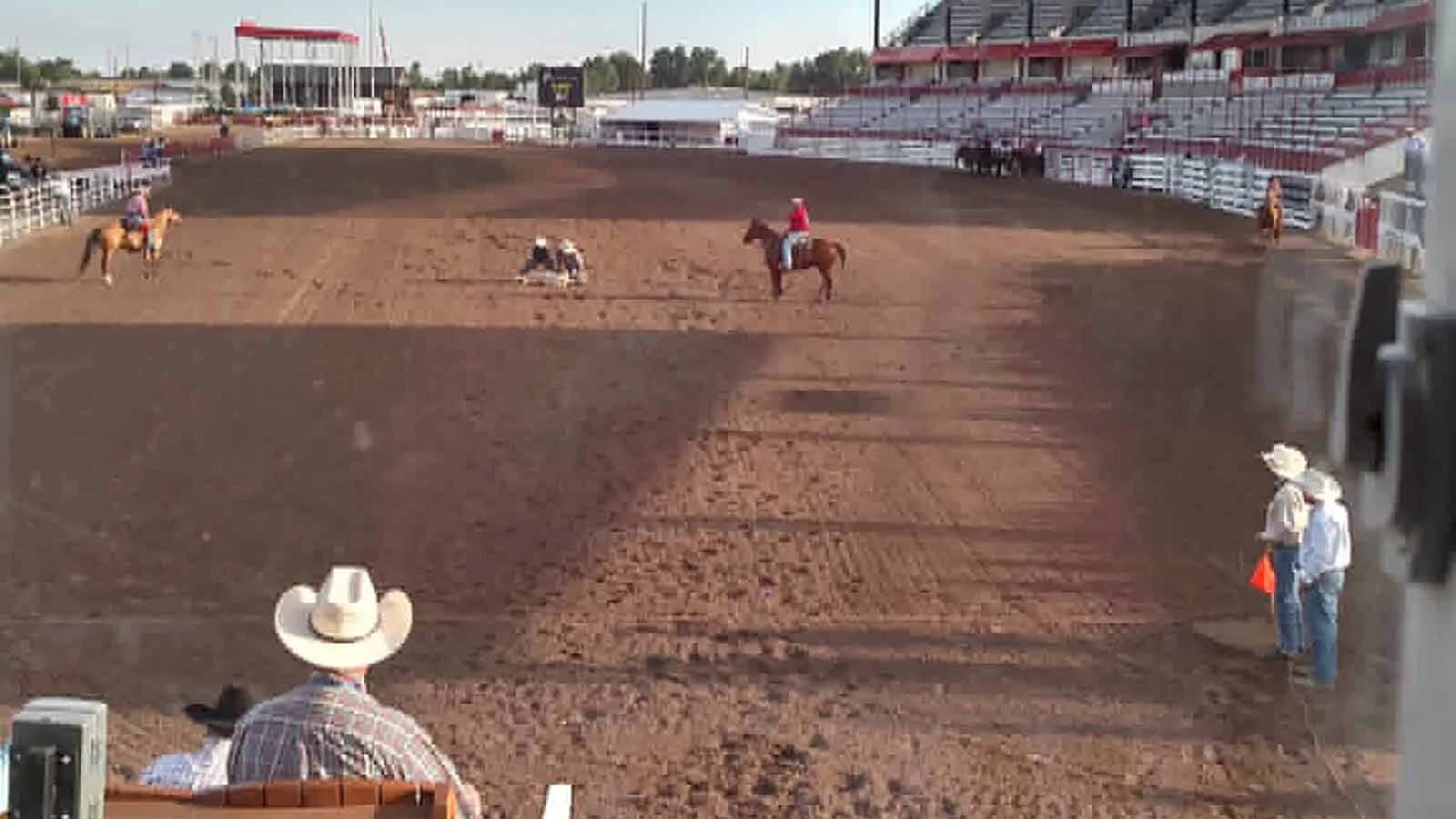 View from the timer's box in the old Chute 9 at Frontier Park.